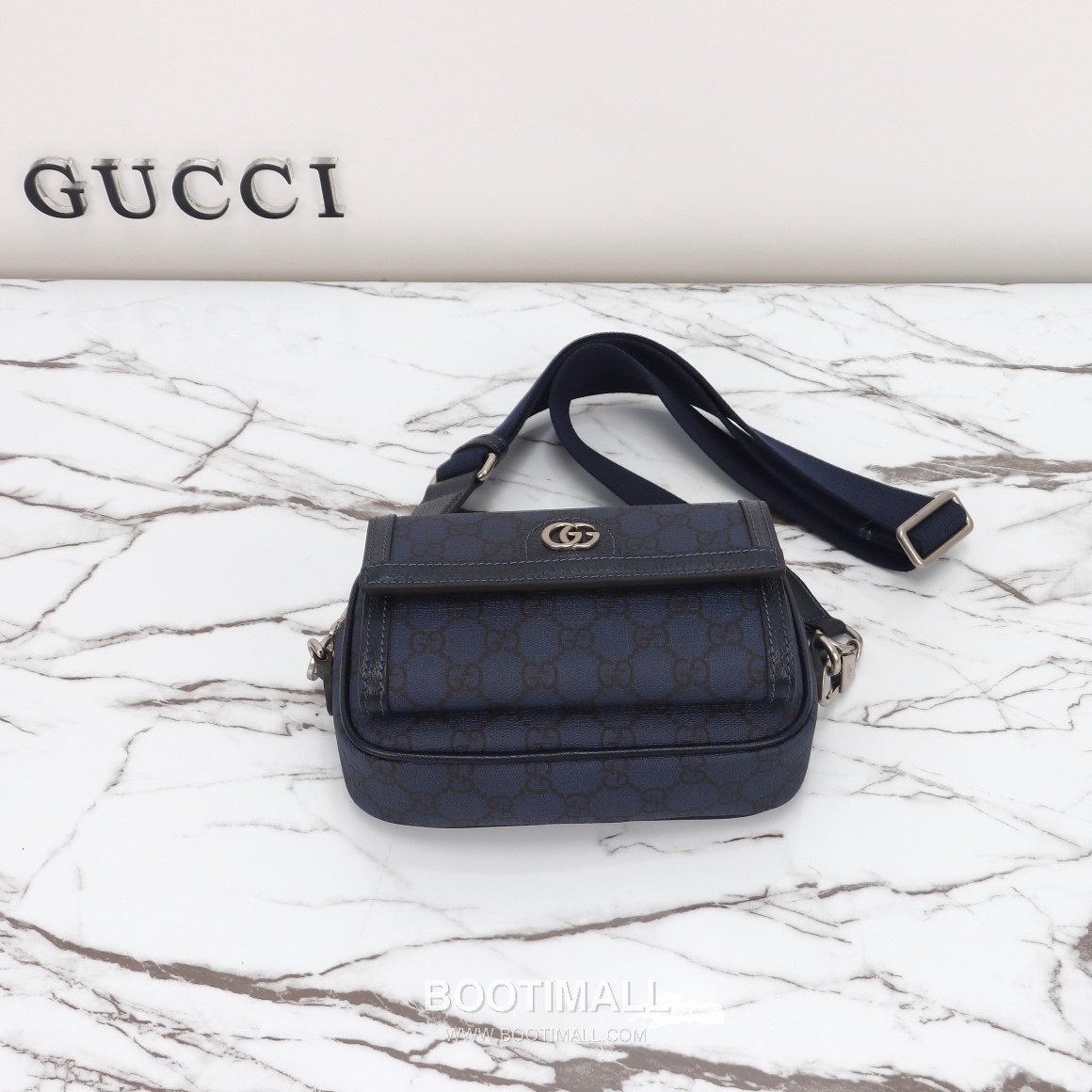 Gucci 746308 Deep Blue Leather Crossbody Bag 구찌 746308 딥블루 레더 크로스백 20cm 8