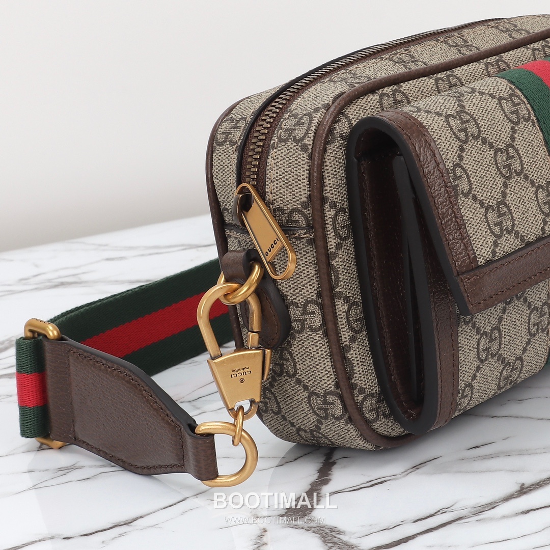 Gucci 746308 Beige Brown Leather Crossbody Bag 구찌 746308 행 브라운 레더 크로스백 20cm 5