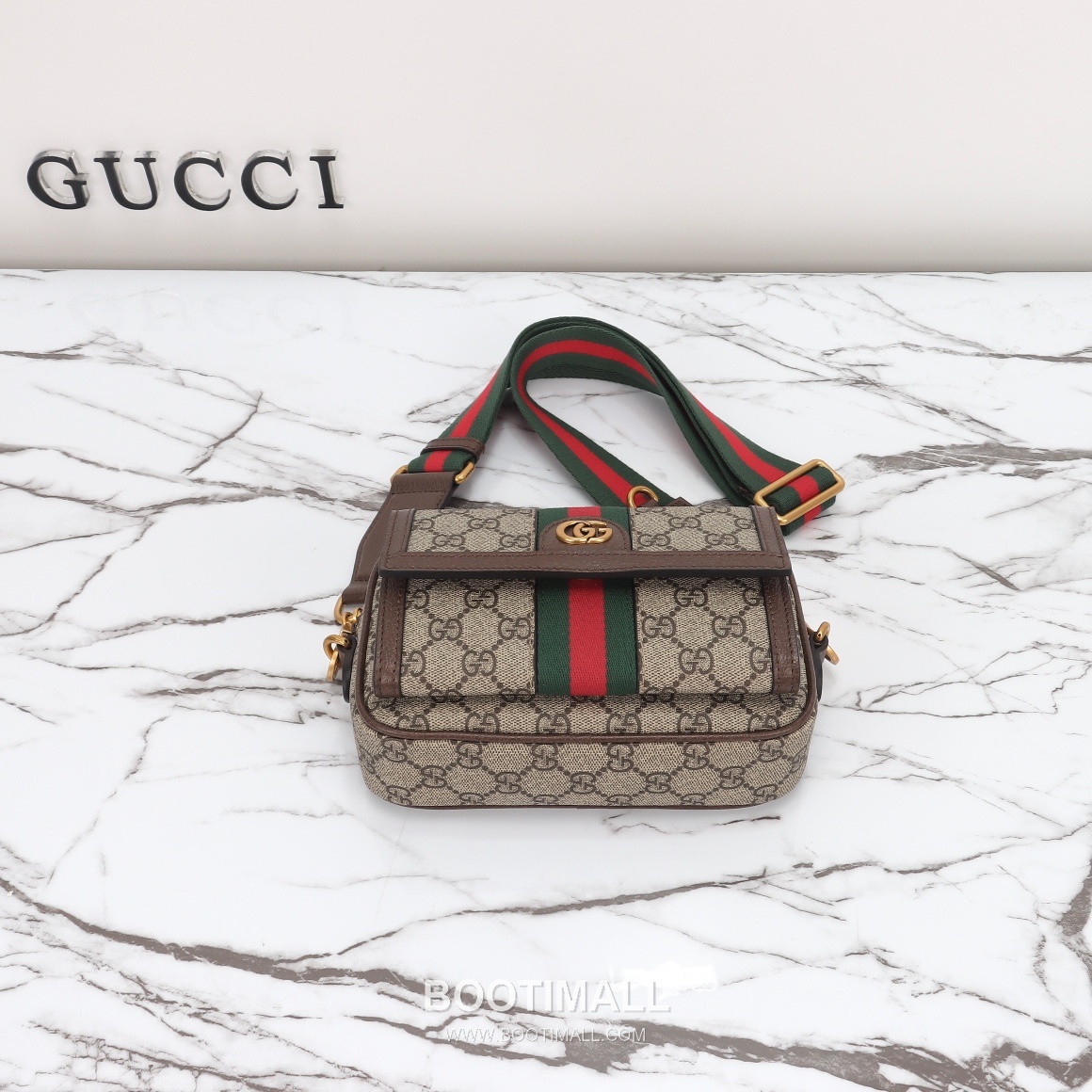 Gucci 746308 Beige Brown Leather Crossbody Bag 구찌 746308 행 브라운 레더 크로스백 20cm 8