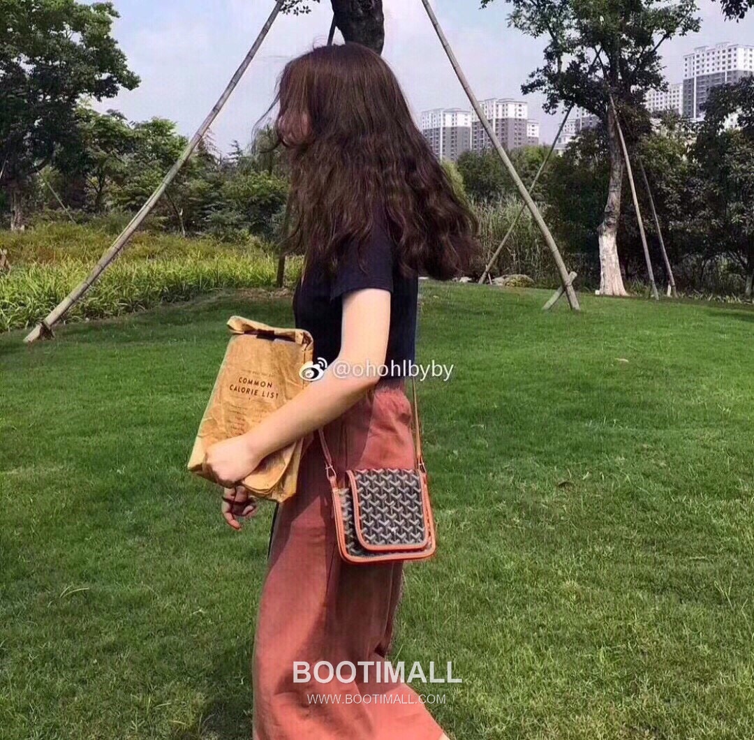 Goyard Saint Honore Yellow Goyardine Canvas Crossbody Bag 고야드 생토노레 옐로우 고야딘 캔버스 크로스백 22cm 7