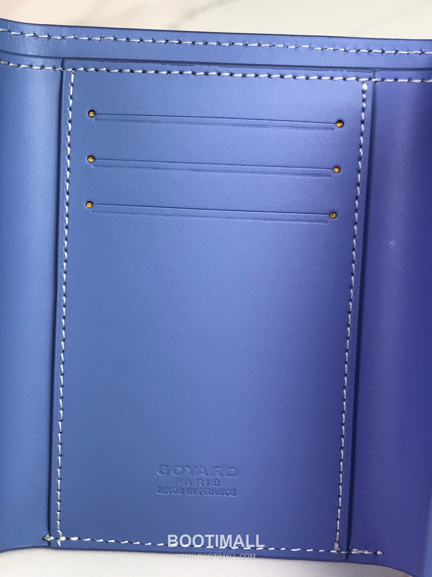 Goyard Saint-Gabriel Goyardine Canvas Calfskin Leather Wallet 고야드 생가브리엘 고야딘 캔버스 카프스킨 레더 장지갑 12cm 7