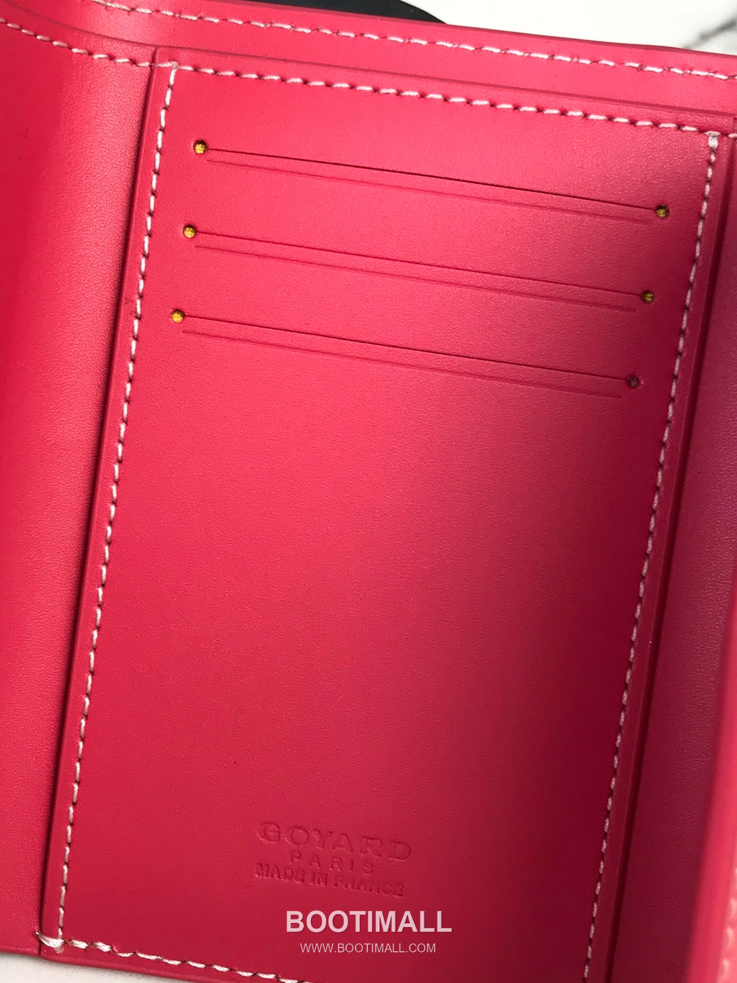 Goyard Saint-Gabriel Goyardine Canvas Calfskin Leather Wallet 고야드 생가브리엘 고야딘 캔버스 카프스킨 레더 장지갑 12cm 5