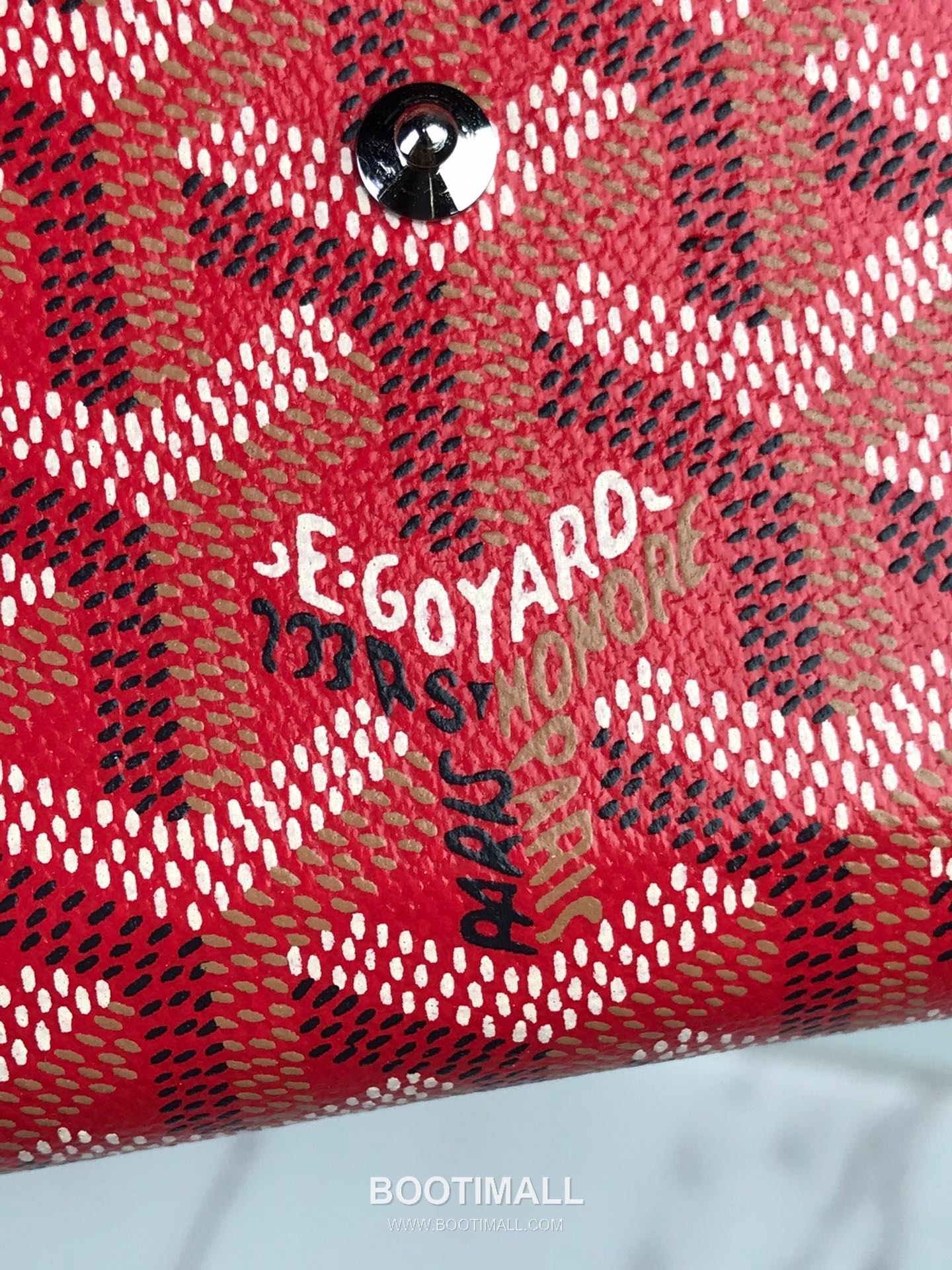 Goyard Saint-Gabriel Goyardine Canvas Calfskin Leather Wallet 고야드 생가브리엘 고야딘 캔버스 카프스킨 레더 장지갑 12cm 7