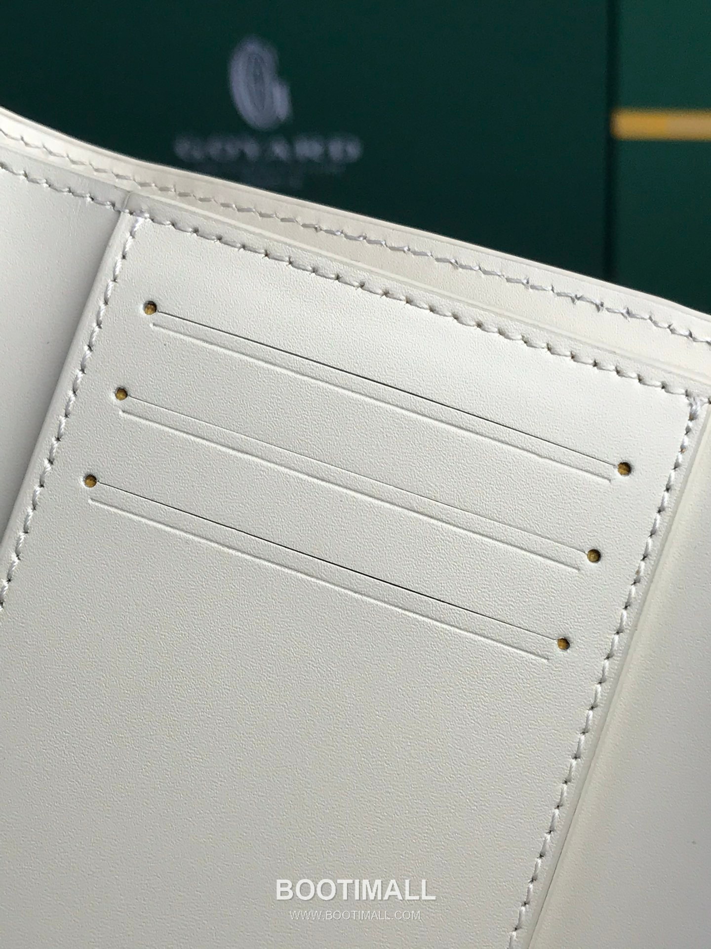 Goyard Saint-Gabriel Goyardine Canvas Calfskin Leather Wallet 고야드 생가브리엘 고야딘 캔버스 카프스킨 레더 장지갑 12cm 5