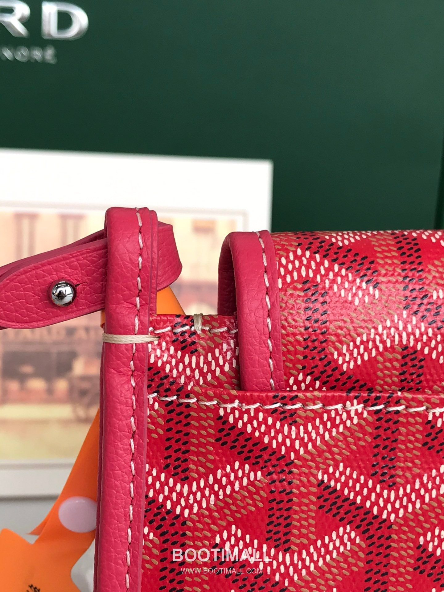 Goyard Plumet Triple Compartment Canvas Leather Crossbody Bag 고야드 플루멧 020188 캔버스 레더 크로스백 20cm 4