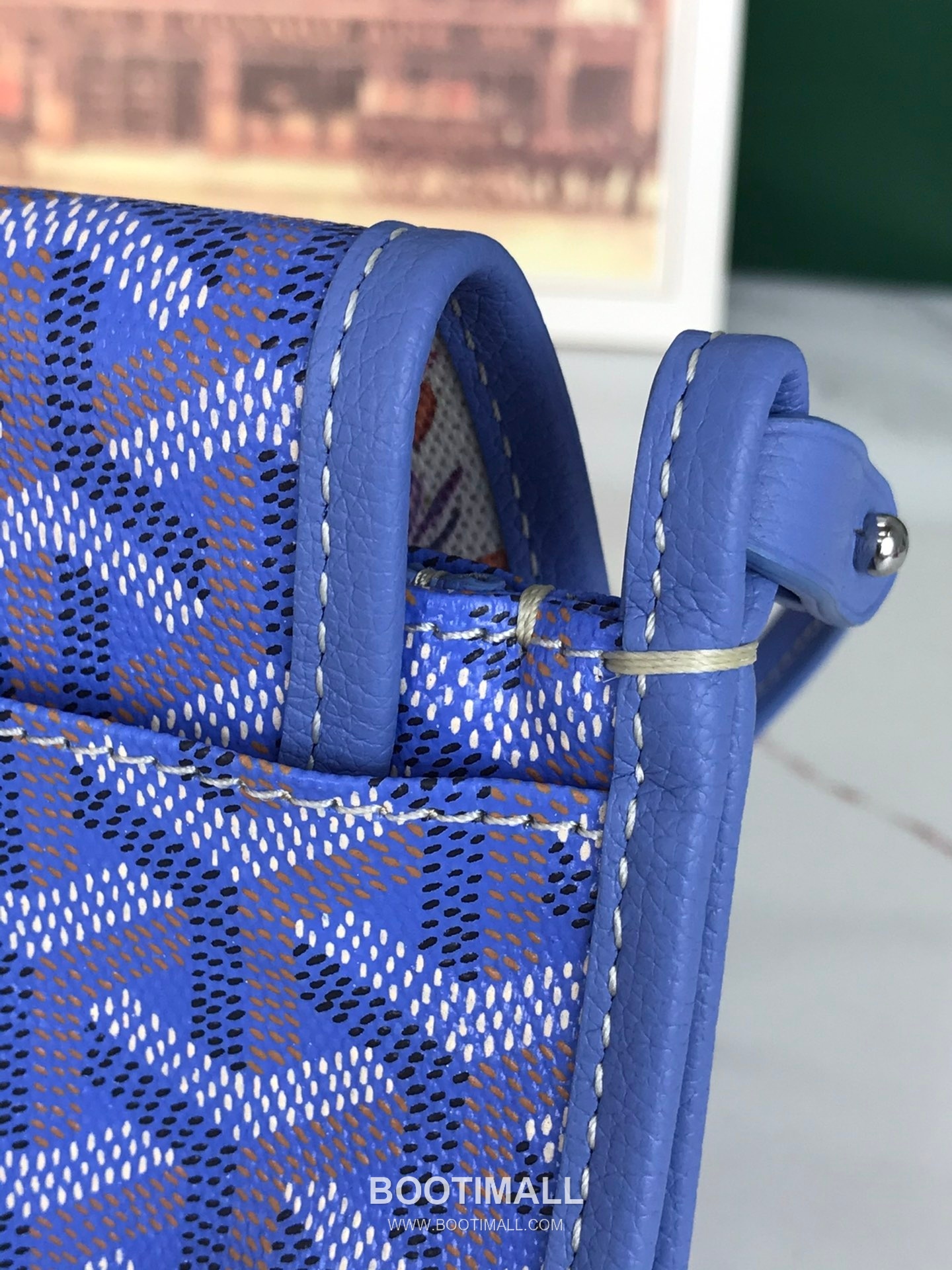 Goyard Plumet Triple Compartment Canvas Leather Crossbody Bag 고야드 플루멧 020188 캔버스 레더 크로스백 20cm 10