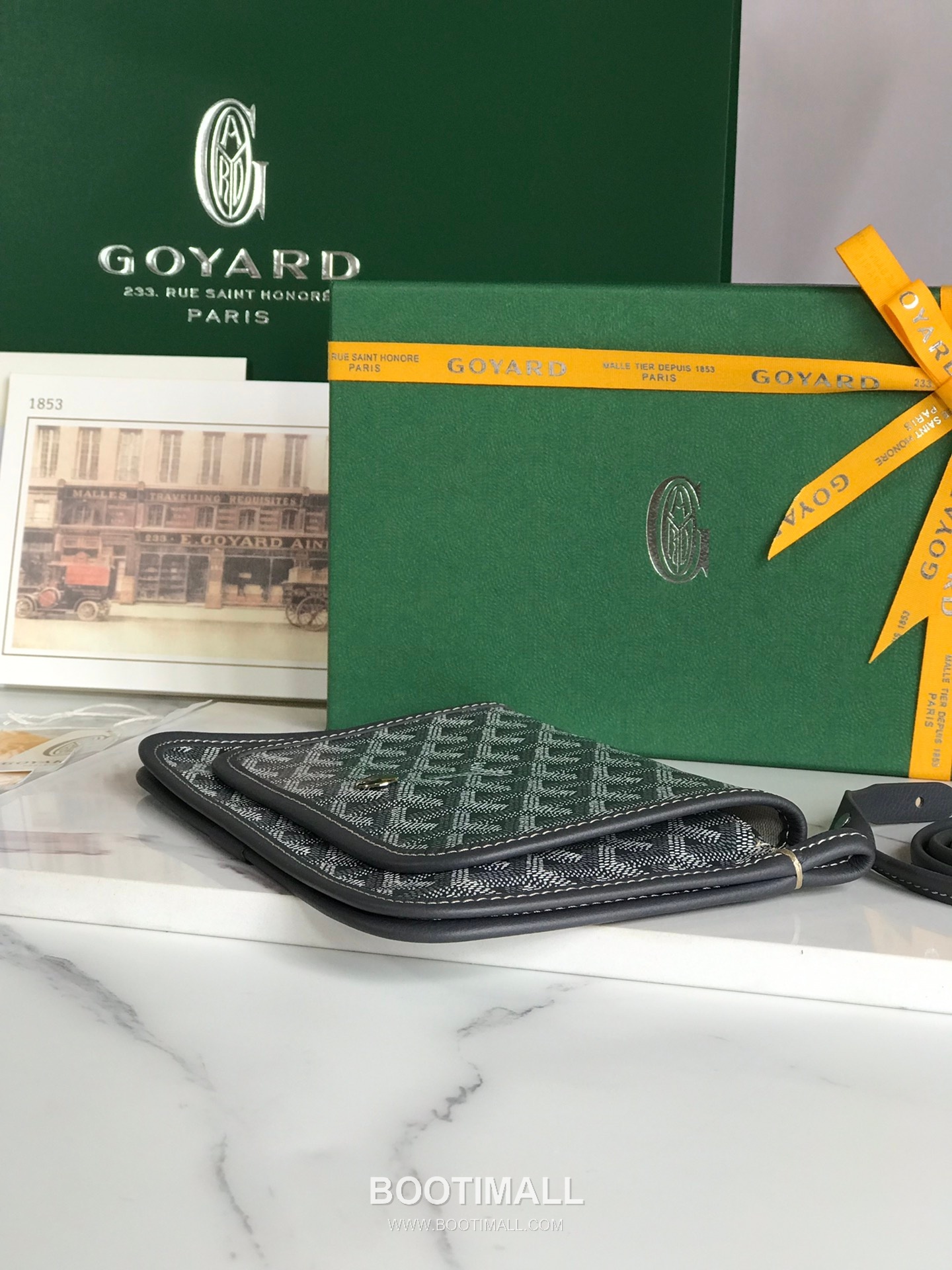 Goyard Plumetis Triple Compartment Canvas Crossbody Bag 고야드 플루메티스 3층 캔버스 크로스백 20cm 3