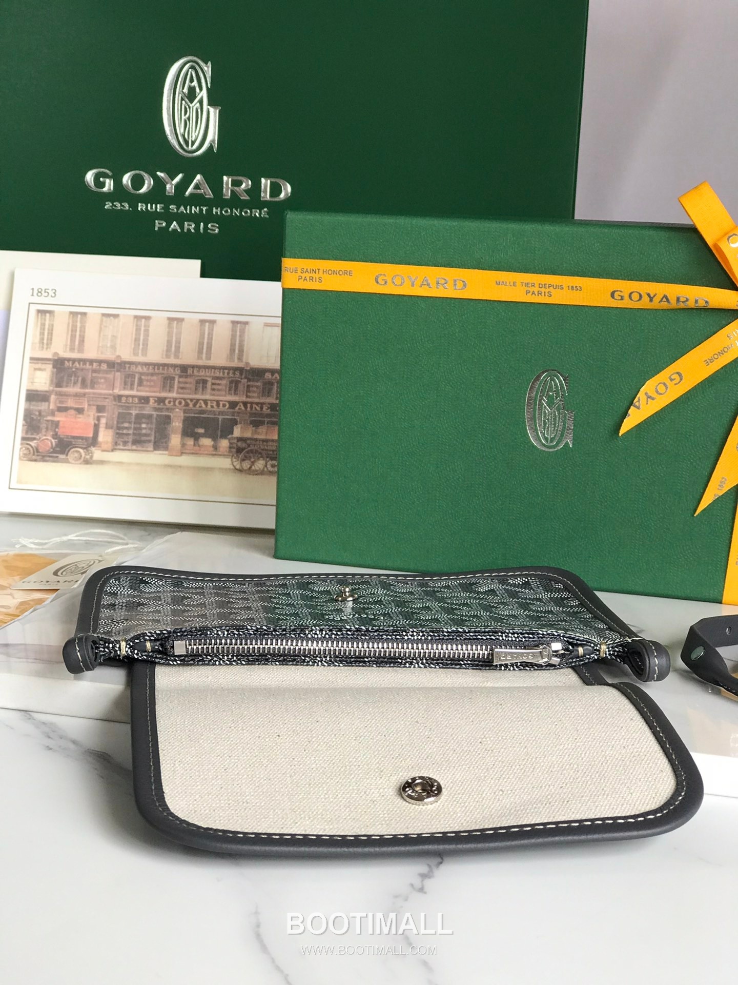 Goyard Plumetis Triple Compartment Canvas Crossbody Bag 고야드 플루메티스 3층 캔버스 크로스백 20cm 5