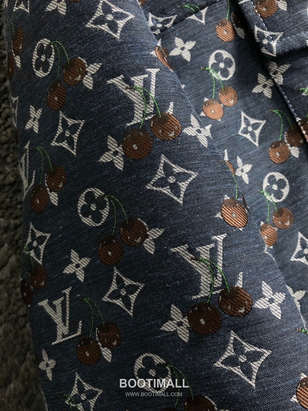 Louis Vuitton LV Monogram Cherry Embroidery Jacket Blue LV 루이비통 모노그램 체리 자카드 자켓 블루 8