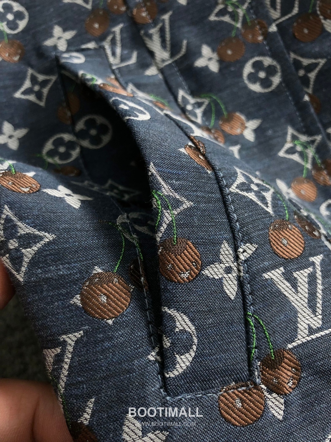 Louis Vuitton LV Monogram Cherry Embroidery Jacket Blue LV 루이비통 모노그램 체리 자카드 자켓 블루 9