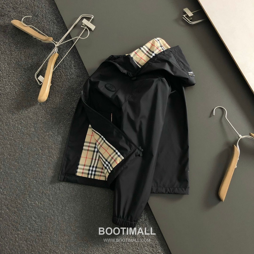 Burberry Check Lined Logo Jacket Navy 버버리 체크 라이닝 로고 자켓 네이비 1