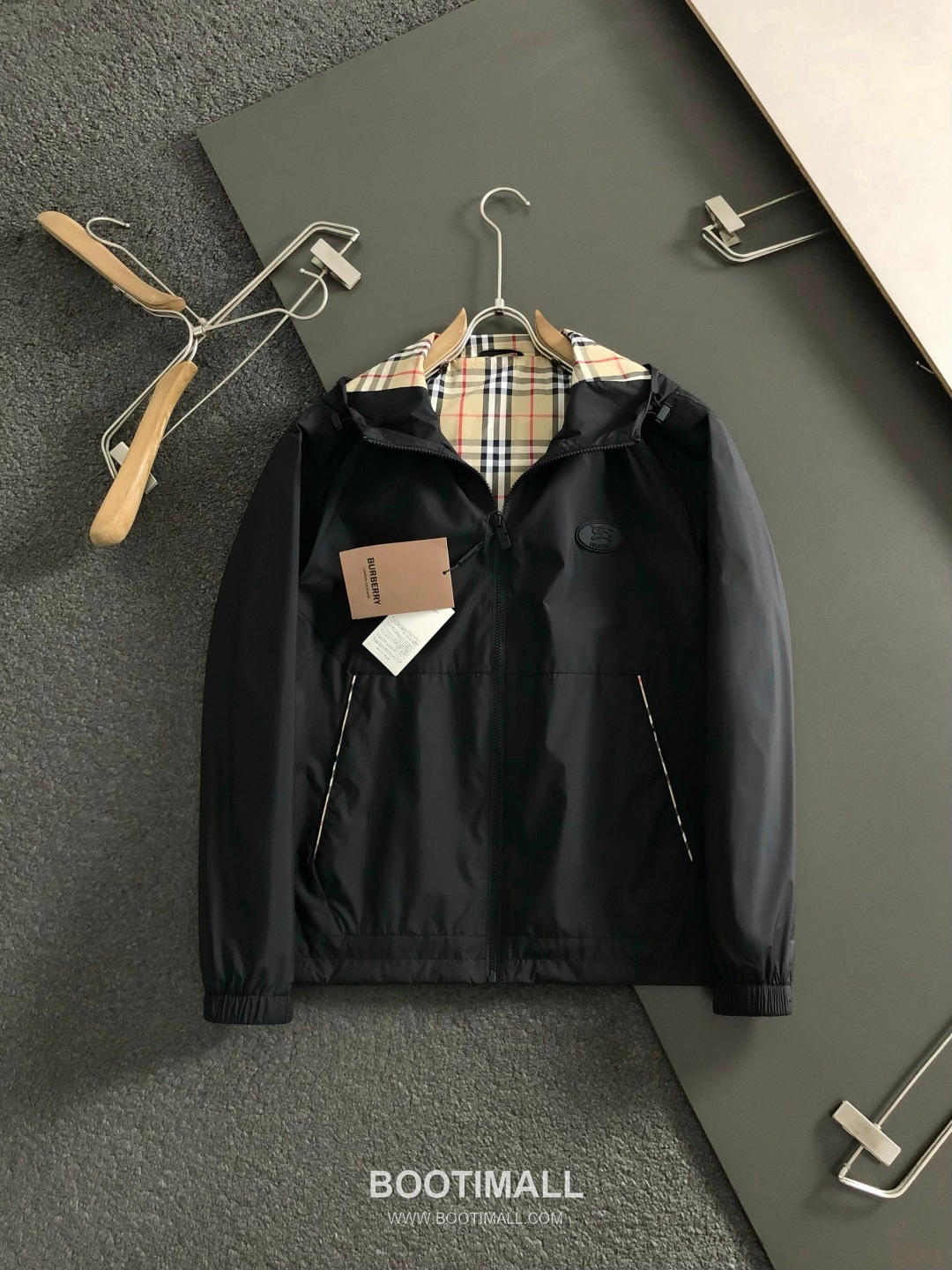 Burberry Check Lined Logo Jacket Navy 버버리 체크 라이닝 로고 자켓 네이비 2