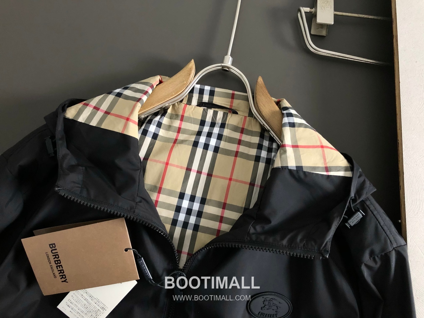 Burberry Check Lined Logo Jacket Navy 버버리 체크 라이닝 로고 자켓 네이비 4