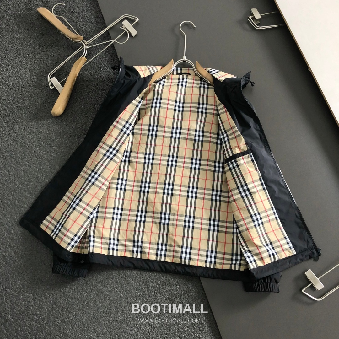 Burberry Check Lined Logo Jacket Navy 버버리 체크 라이닝 로고 자켓 네이비 5