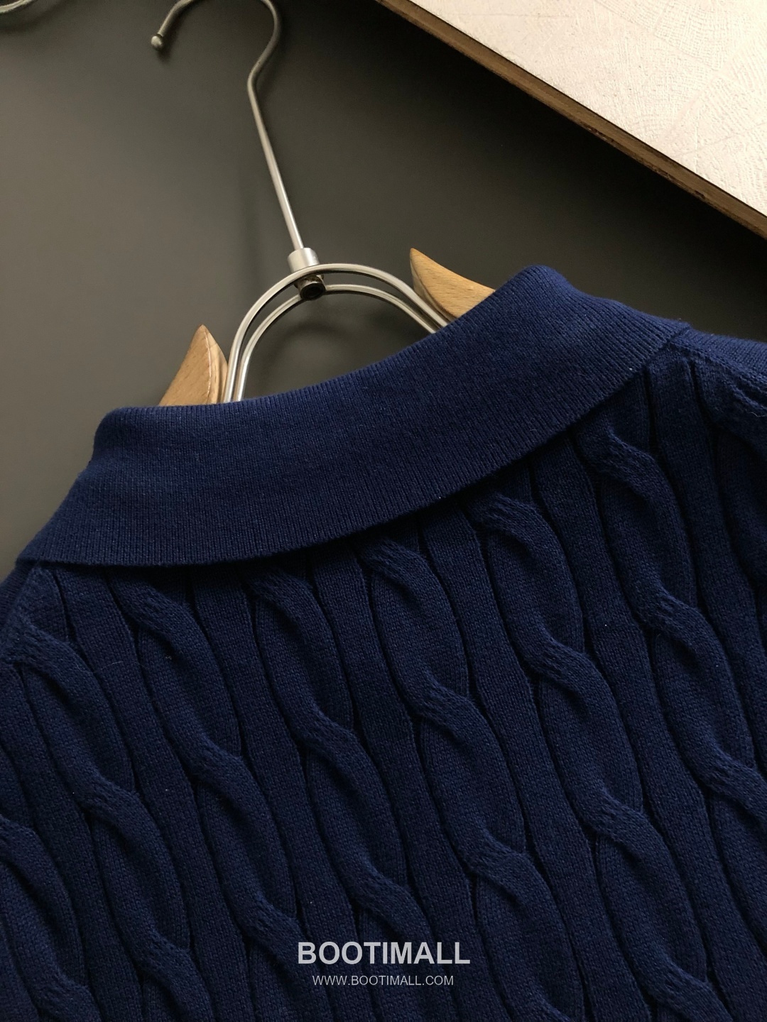 LP Wool Short Sleeve Knit Sweater Black White Blue LP 울 숏 슬리브 니트 스웨터 블랙 화이트 블루 7