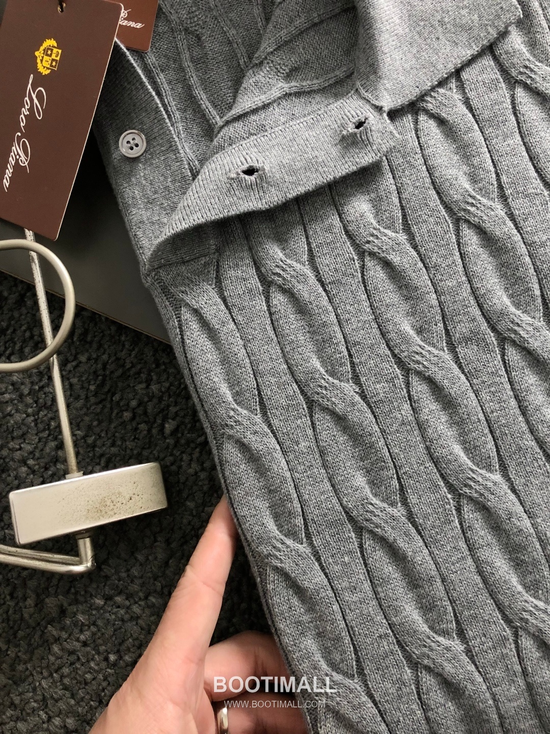 LP Wool Short Sleeve Knit Sweater Black White Blue LP 울 숏 슬리브 니트 스웨터 블랙 화이트 블루 3