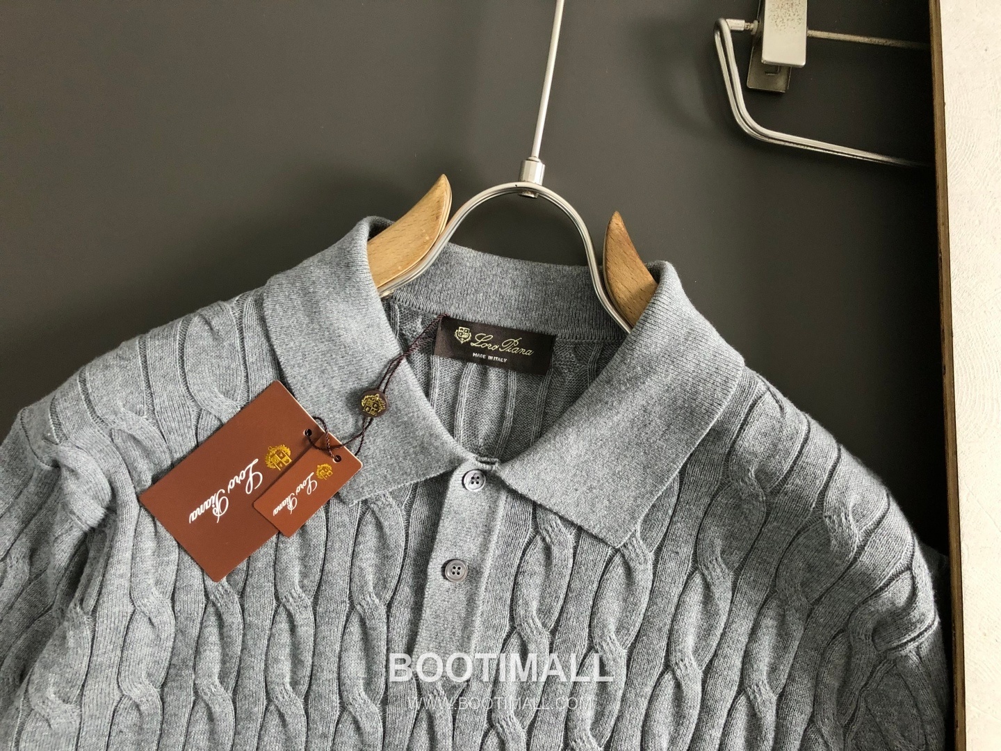 LP Wool Short Sleeve Knit Sweater Black White Blue LP 울 숏 슬리브 니트 스웨터 블랙 화이트 블루 4