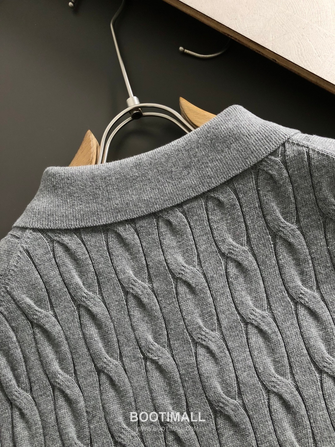 LP Wool Short Sleeve Knit Sweater Black White Blue LP 울 숏 슬리브 니트 스웨터 블랙 화이트 블루 5