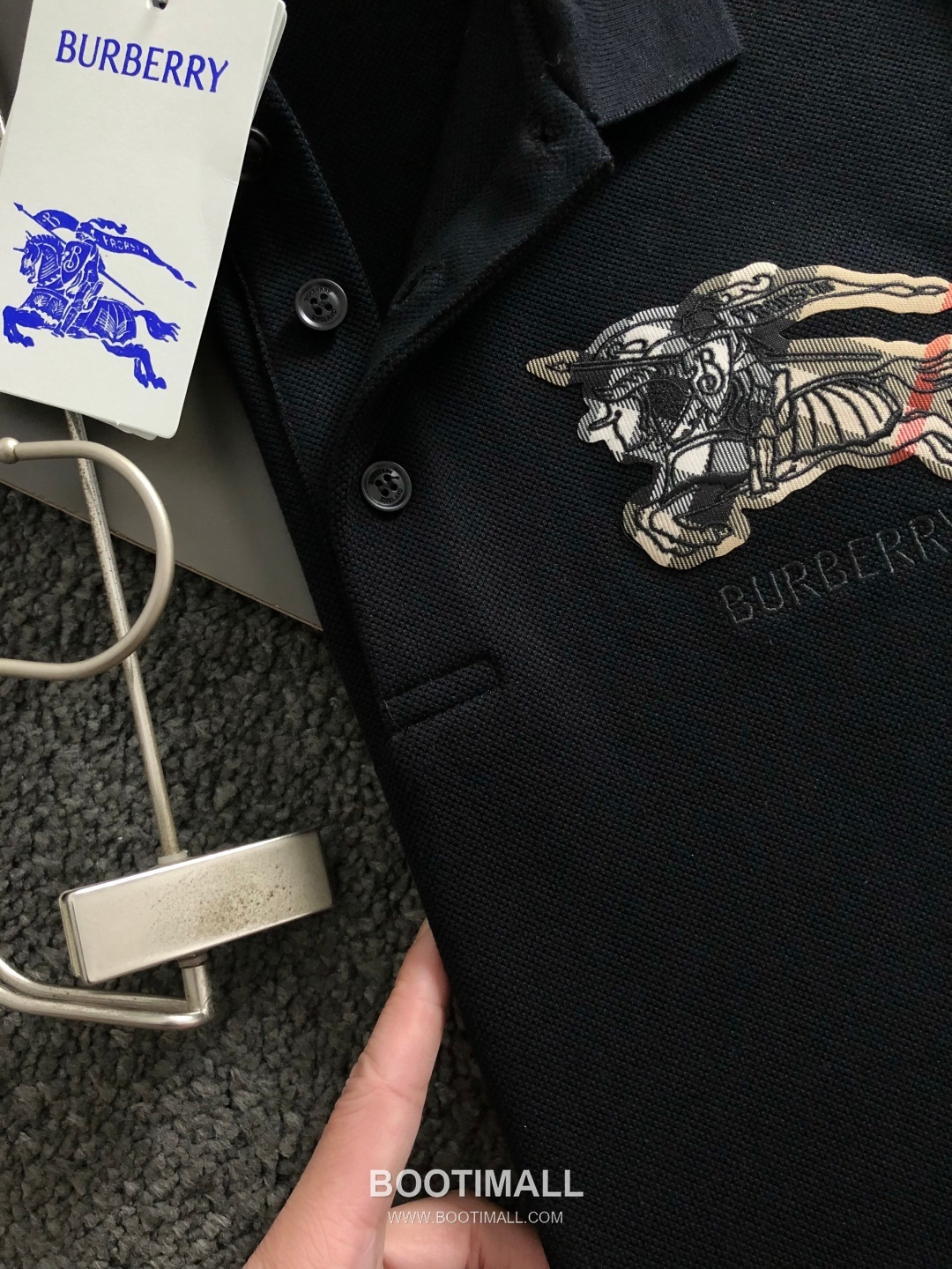 Burberry Check Embroidered Badge Short Sleeve Polo Shirt 버버리 체크 자수 배지 반팔 폴로 셔츠 3