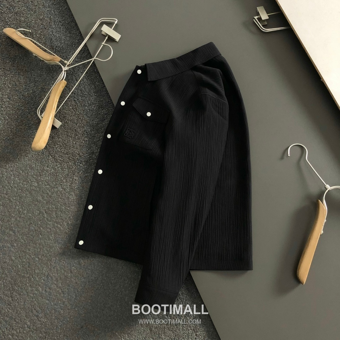 Off-White Stripe Embroidered Pocket Jacket Black 오프화이트 스트라이프 자수 포켓 재킷 블랙 1