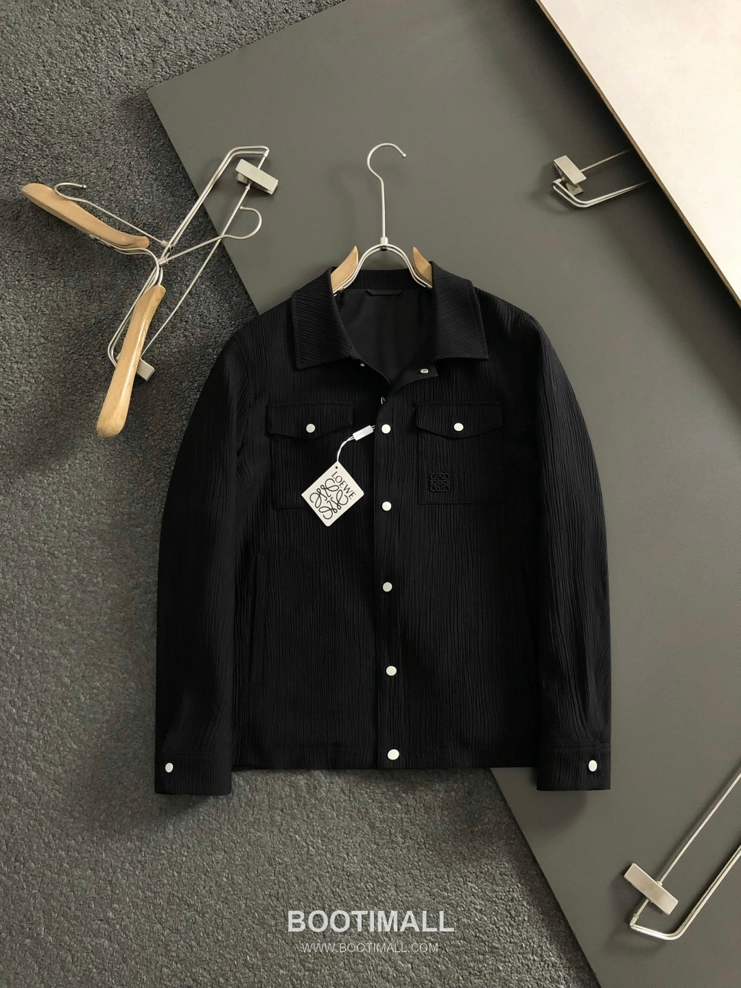 Off-White Stripe Embroidered Pocket Jacket Black 오프화이트 스트라이프 자수 포켓 재킷 블랙 2