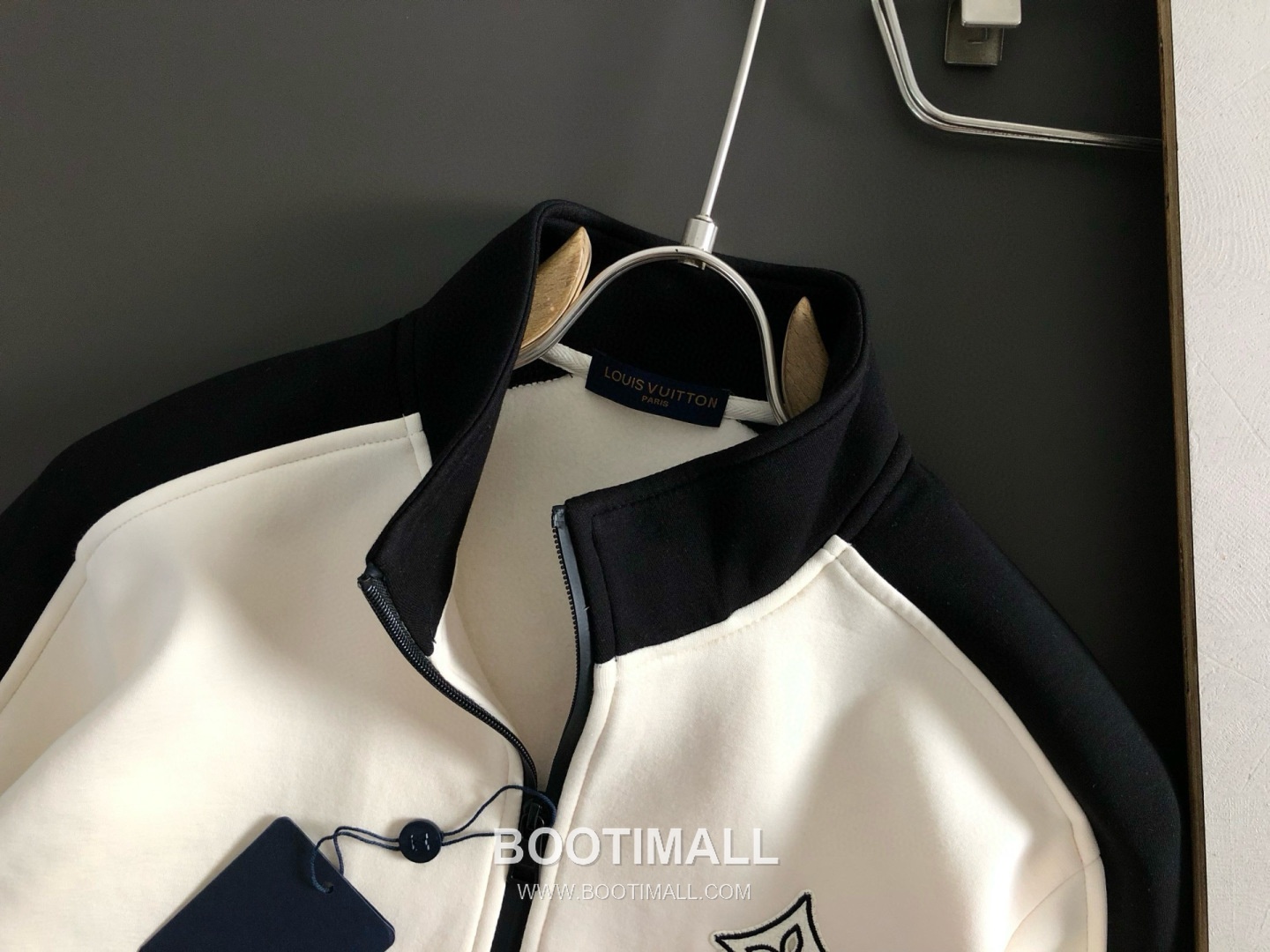 Lacoste Color Block Letter Embroidery Stand Collar Jacket Blue White 라코스테 컬러 블록 레터 자수 스탠드 칼라 자켓 블루 화이트 4