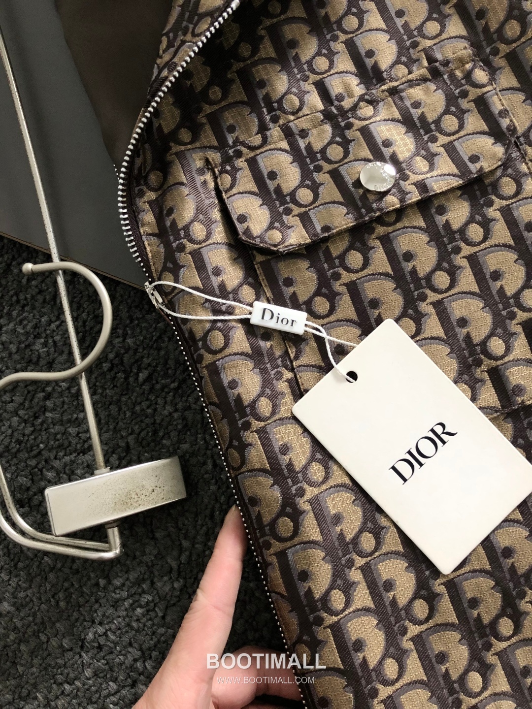 Dior Logo Jacquard Nylon Jacket Black 디올 로고 자카드 나일론 자켓 블랙 4