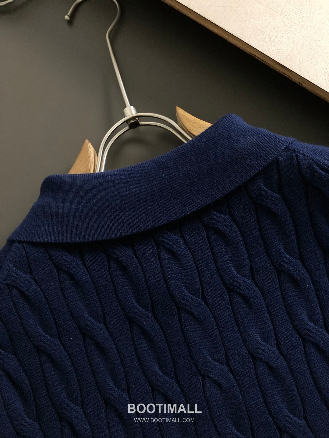 LP Wool Short Sleeve Knit Sweater Black White Blue LP 울 숏 슬리브 니트 스웨터 블랙 화이트 블루 7