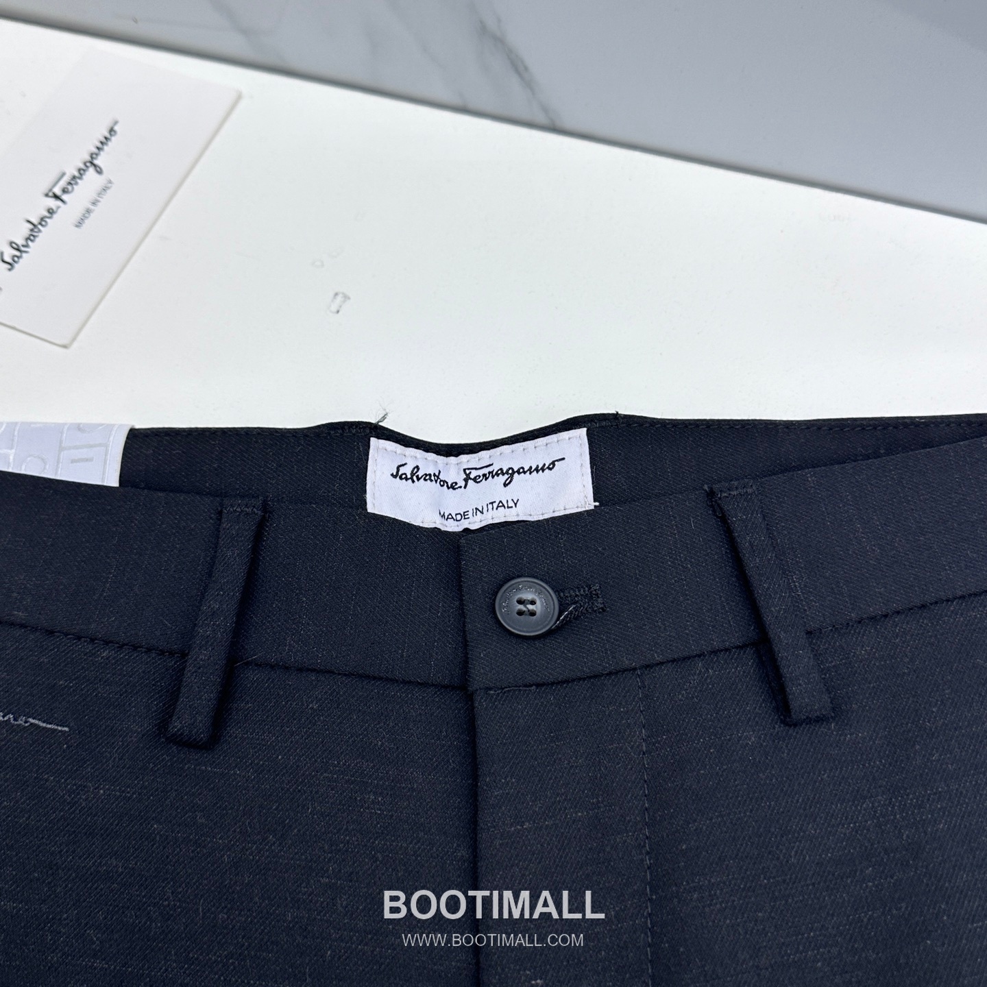 Ferragamo Tailored Cotton Blend Trousers Black 페라가모 테일러드 코튼 블렌드 트라우저 블랙 6