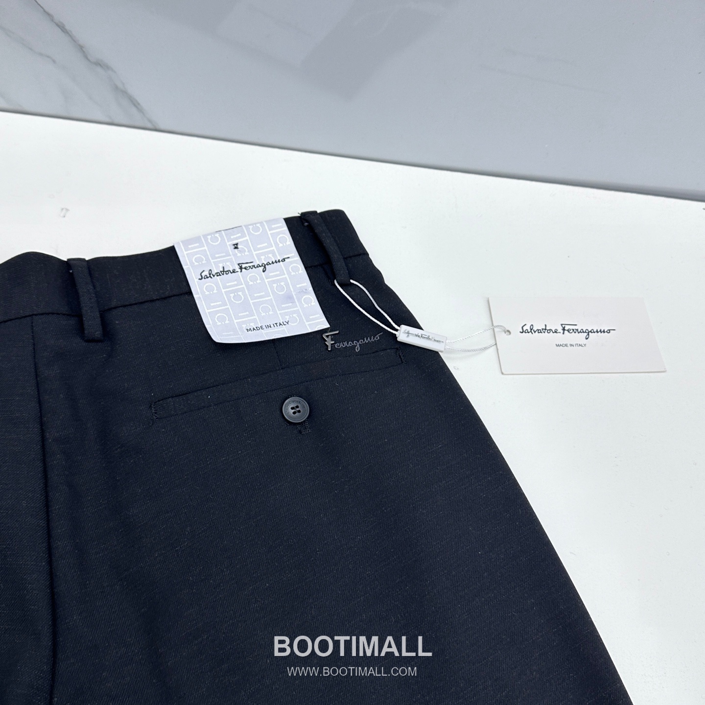 Ferragamo Tailored Cotton Blend Trousers Black 페라가모 테일러드 코튼 블렌드 트라우저 블랙 8