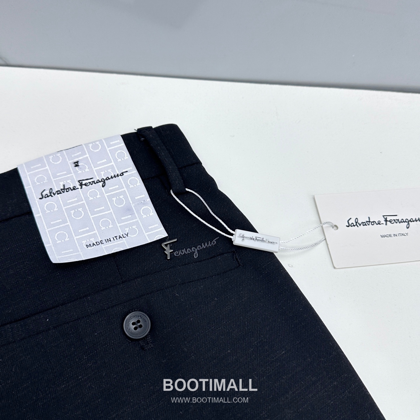 Ferragamo Tailored Cotton Blend Trousers Black 페라가모 테일러드 코튼 블렌드 트라우저 블랙 9