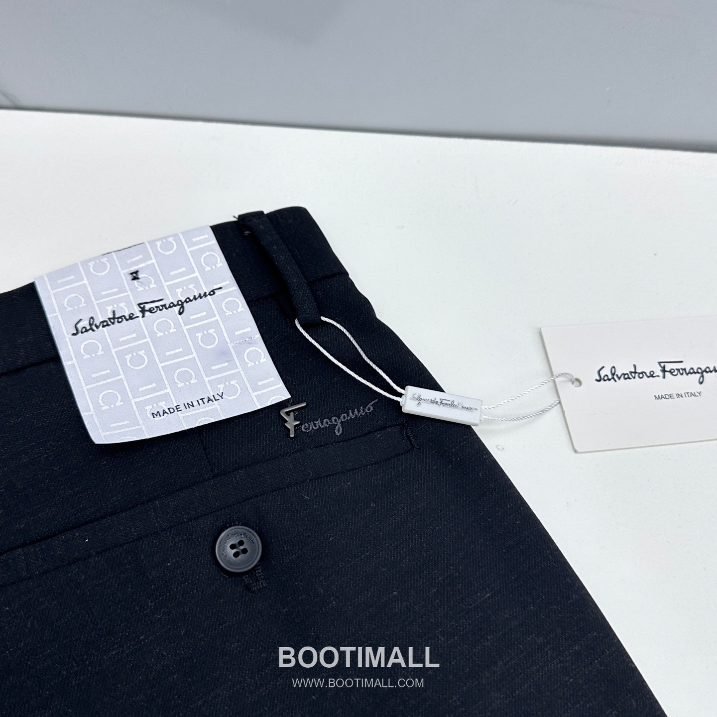 Ferragamo Tailored Cotton Blend Trousers Black 페라가모 테일러드 코튼 블렌드 트라우저 블랙 10