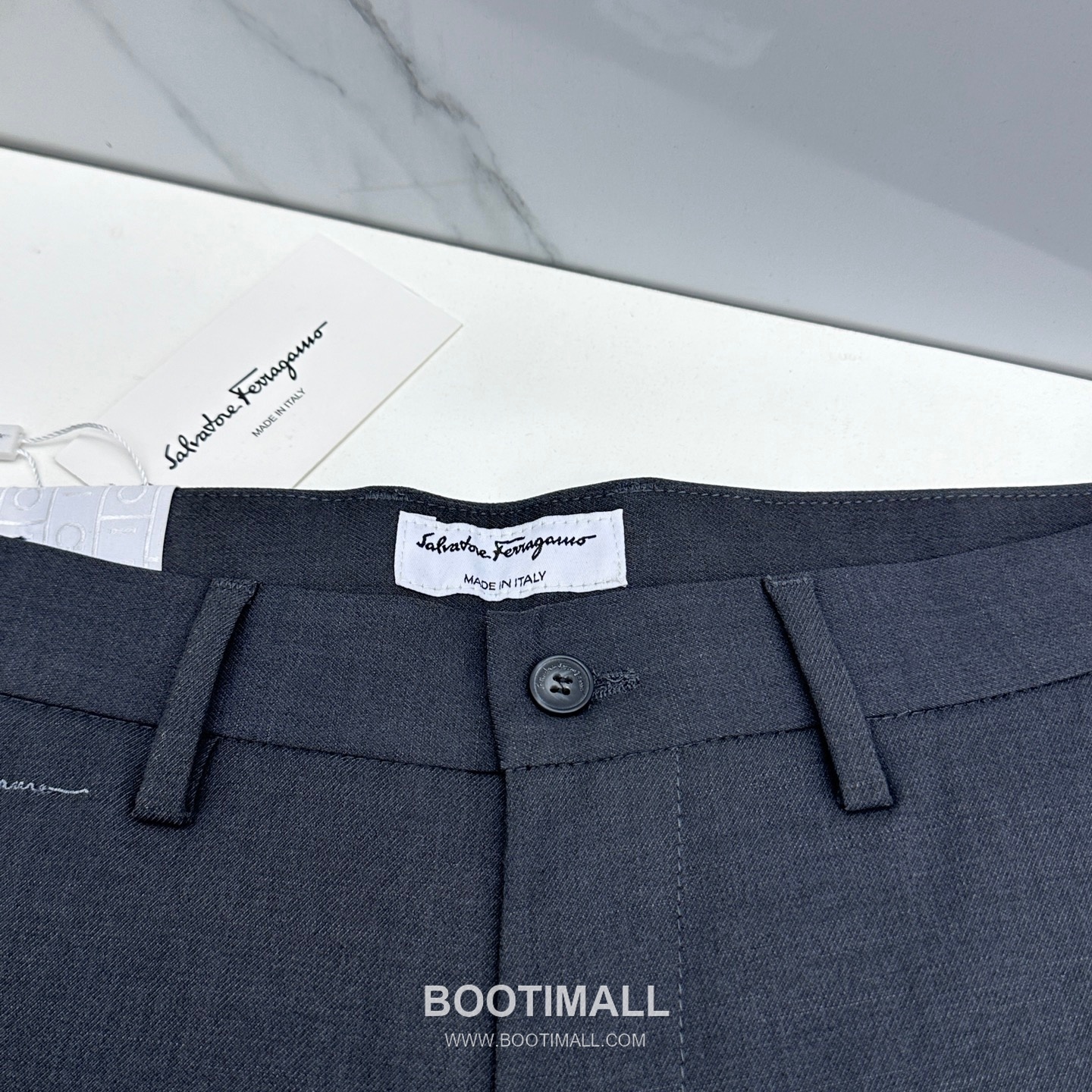 Ferragamo Tailored Cotton Blend Trousers Black 페라가모 테일러드 코튼 블렌드 트라우저 블랙 6