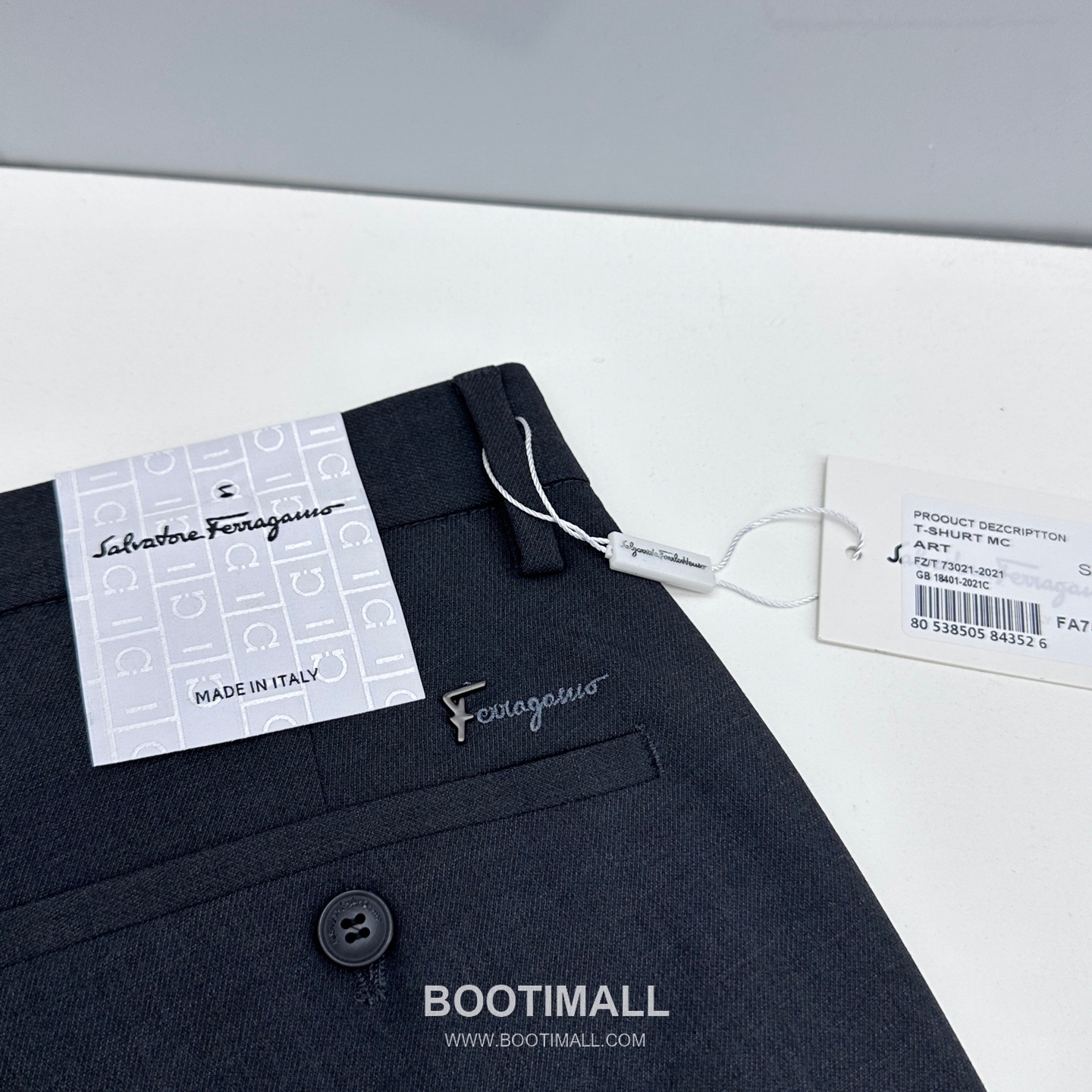 Ferragamo Tailored Cotton Blend Trousers Black 페라가모 테일러드 코튼 블렌드 트라우저 블랙 9