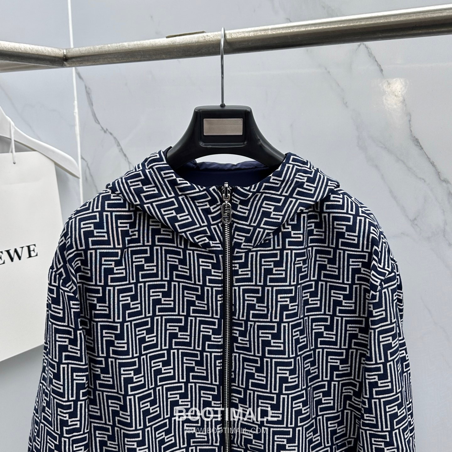 Fendi Reversible Hooded Jacket Blue 펜디 리버서블 후드 집업 자켓 블루 3