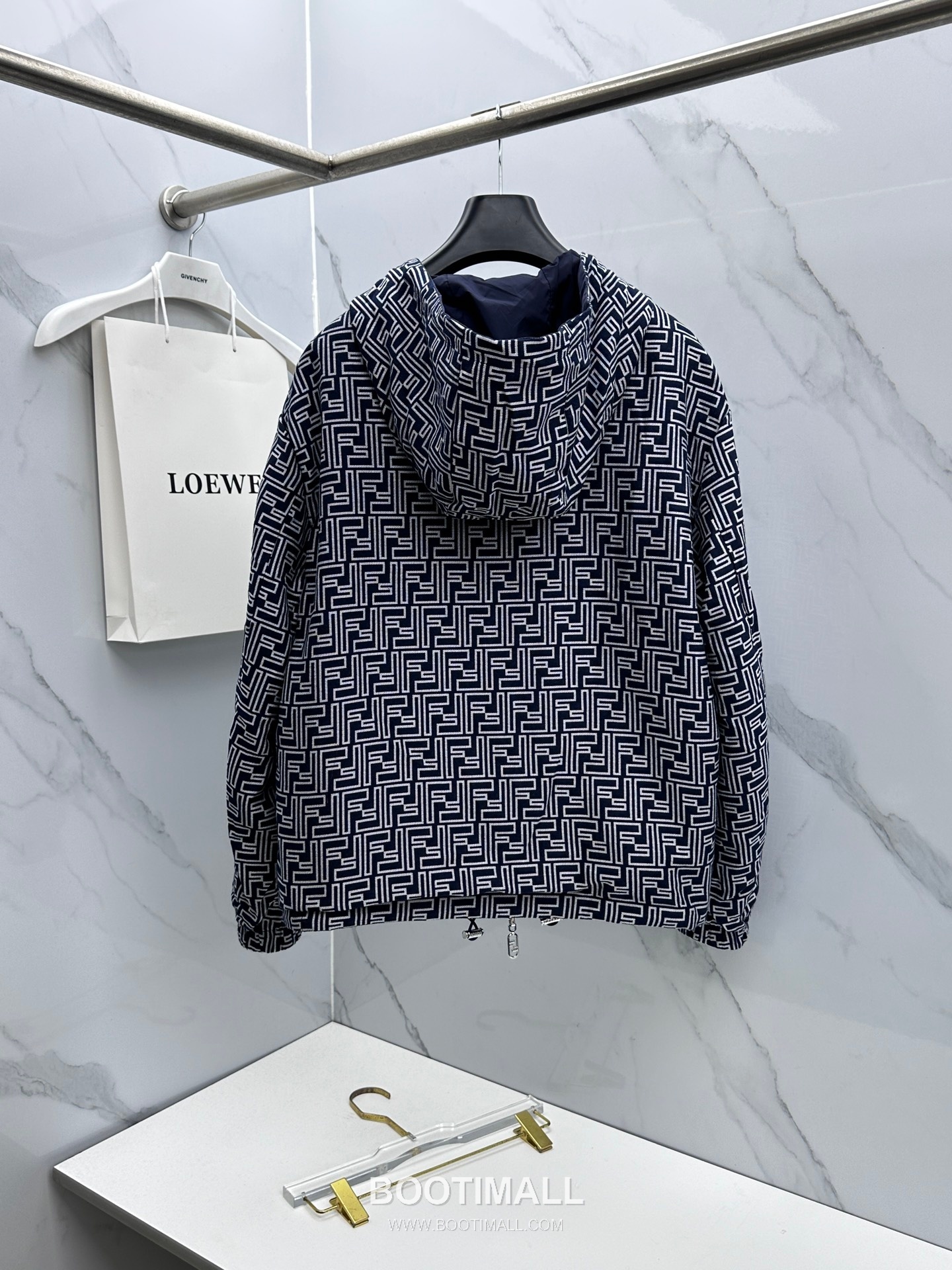 Fendi Reversible Hooded Jacket Blue 펜디 리버서블 후드 집업 자켓 블루 9