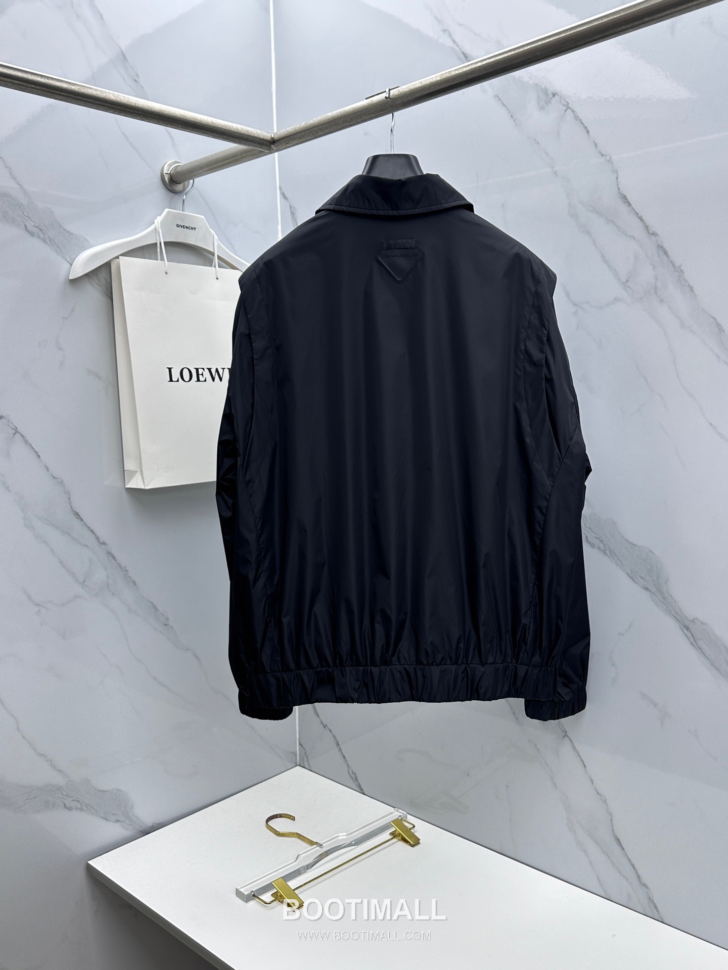 Prada Collar Zip Jacket Black Green 프라다 칼라 집업 자켓 블랙 그린 10