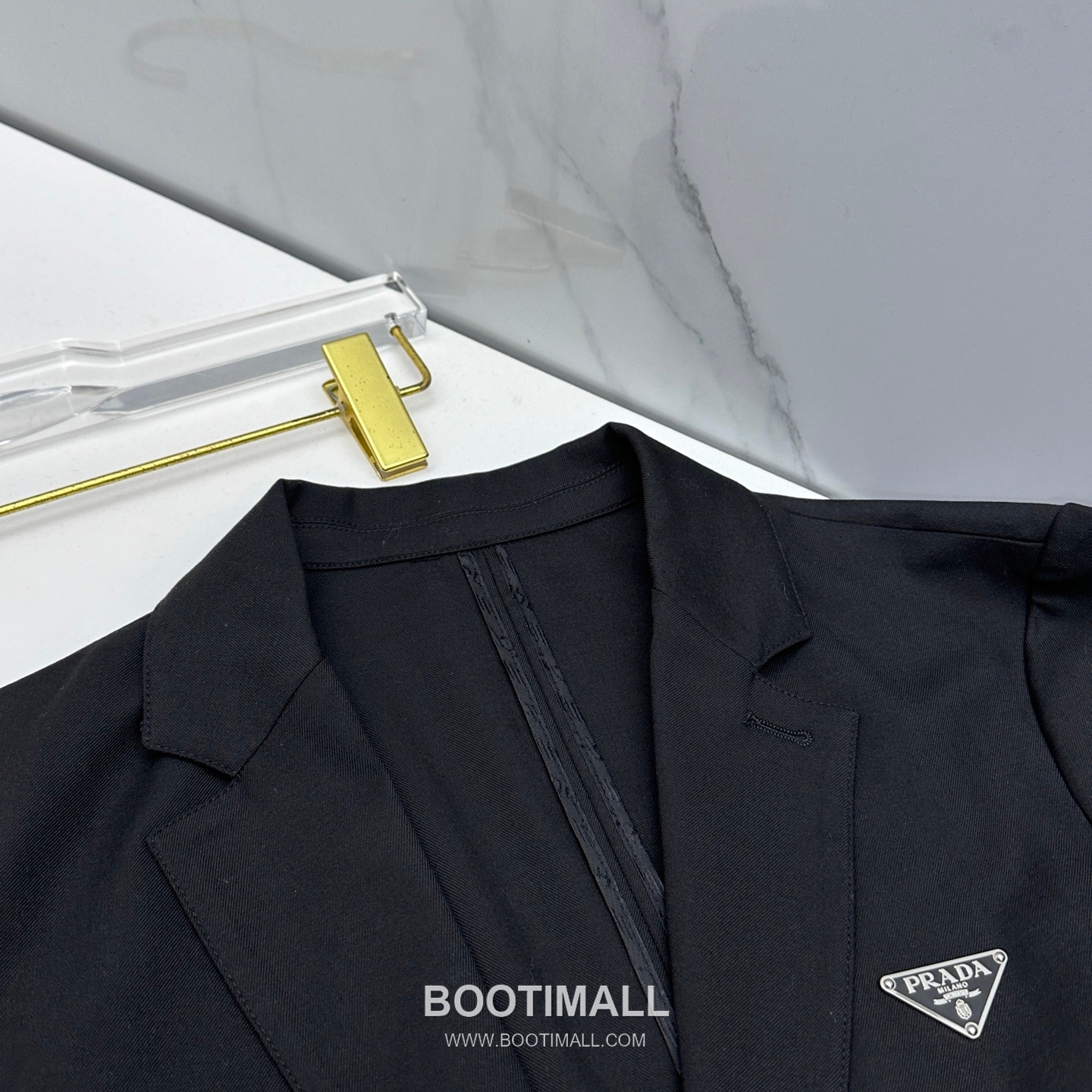 Prada Cotton Linen Blend Tailored Blazer Navy 프라다 코튼 린넨 블렌드 테일러드 블레이저 네이비 7