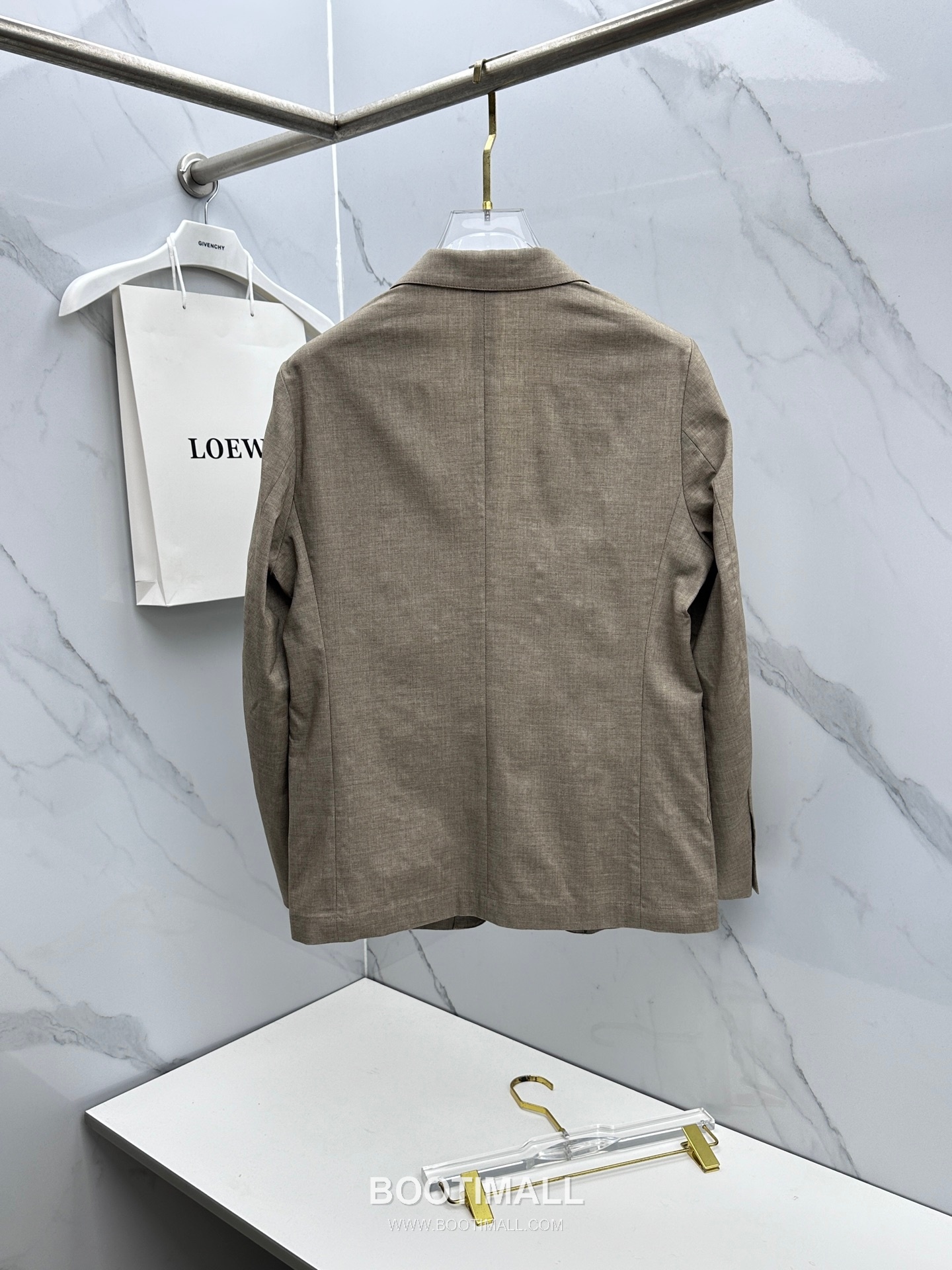 Prada Cotton Linen Blend Tailored Blazer Navy 프라다 코튼 린넨 블렌드 테일러드 블레이저 네이비 2