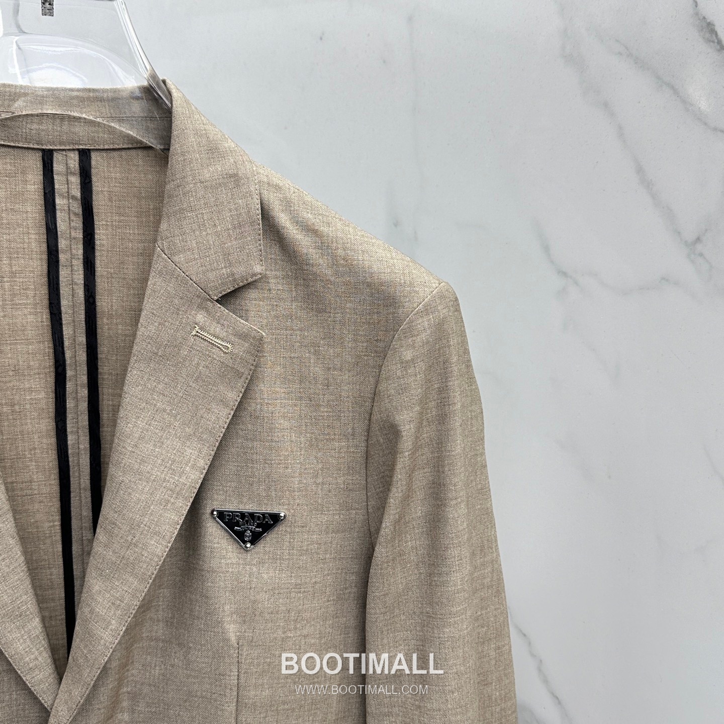 Prada Cotton Linen Blend Tailored Blazer Navy 프라다 코튼 린넨 블렌드 테일러드 블레이저 네이비 4