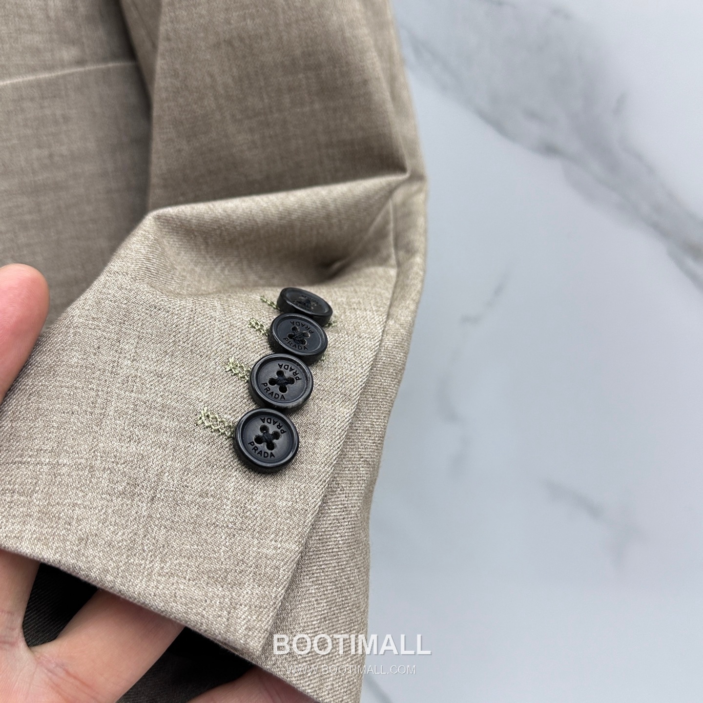 Prada Cotton Linen Blend Tailored Blazer Navy 프라다 코튼 린넨 블렌드 테일러드 블레이저 네이비 6