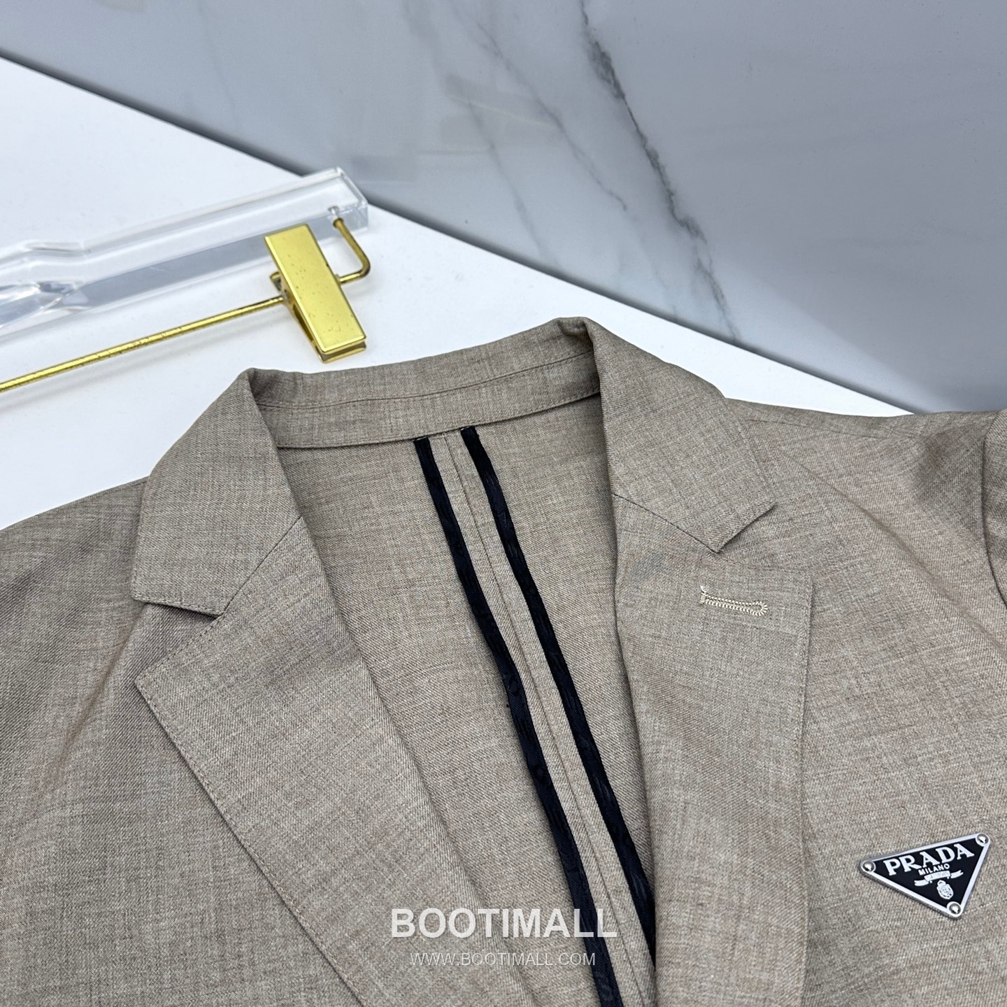 Prada Cotton Linen Blend Tailored Blazer Navy 프라다 코튼 린넨 블렌드 테일러드 블레이저 네이비 7