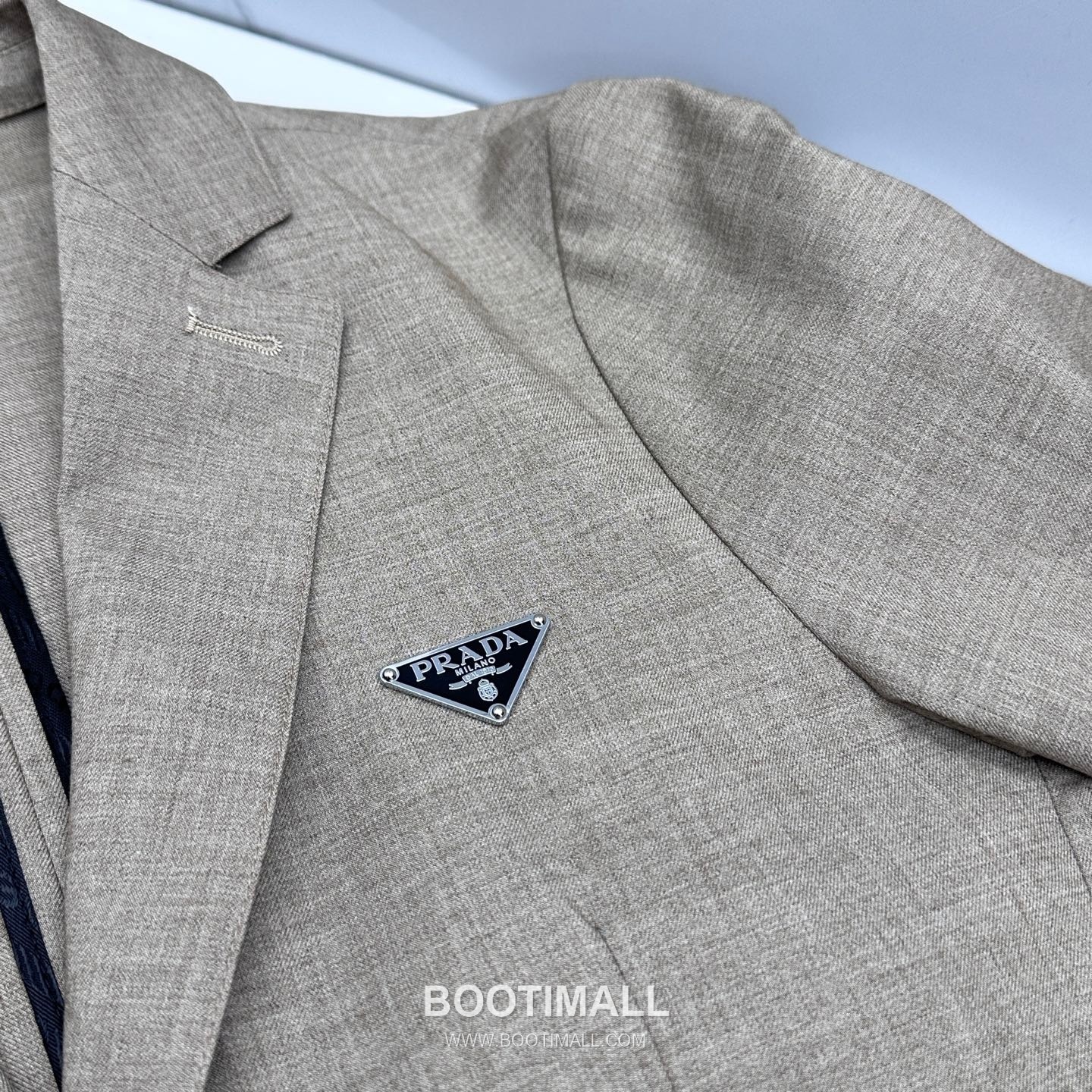 Prada Cotton Linen Blend Tailored Blazer Navy 프라다 코튼 린넨 블렌드 테일러드 블레이저 네이비 8