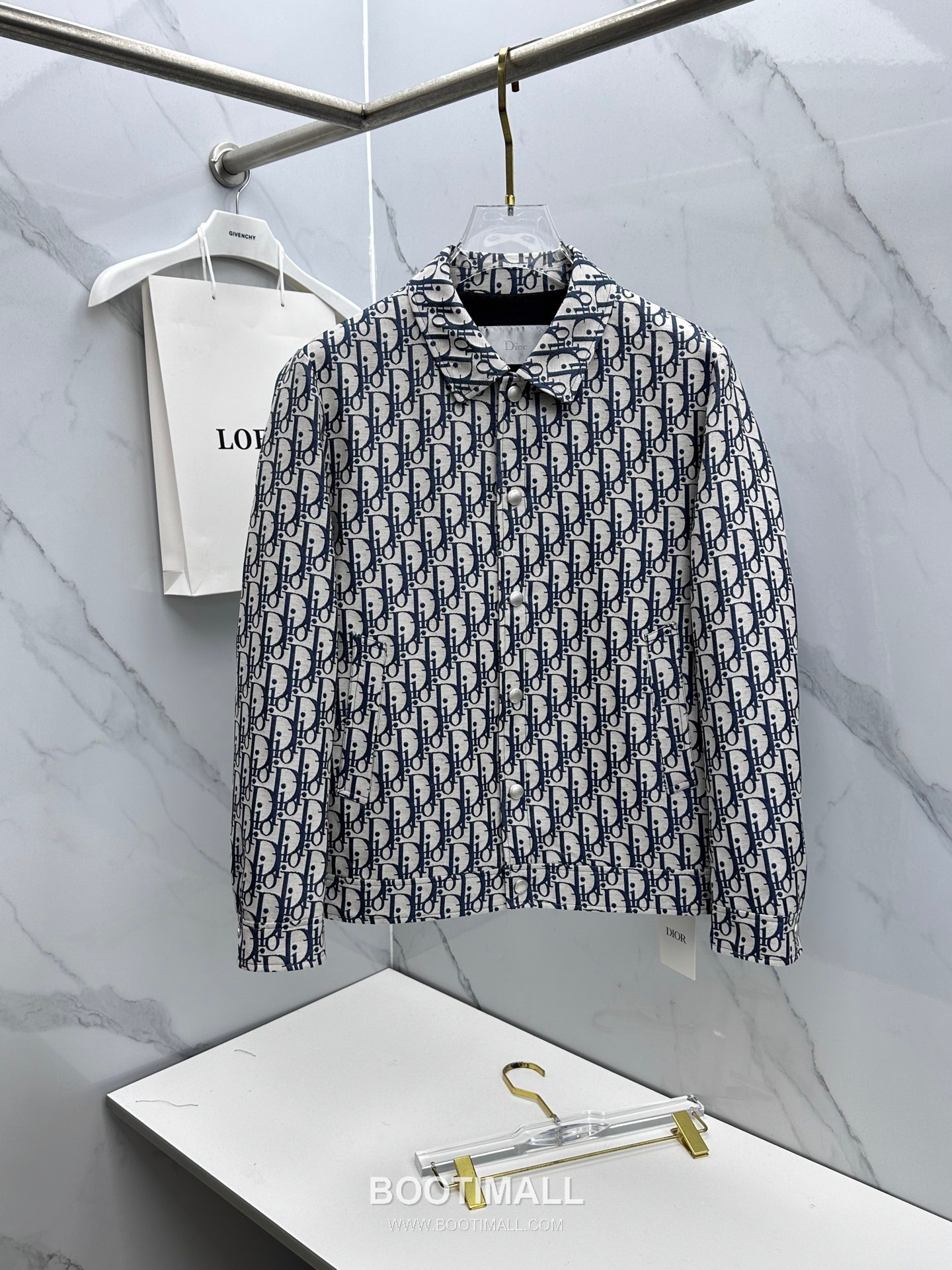 Dior Jacquard Pattern Stand Collar Jacket 디올 자카드 패턴 스탠드 칼라 자켓 P470 1