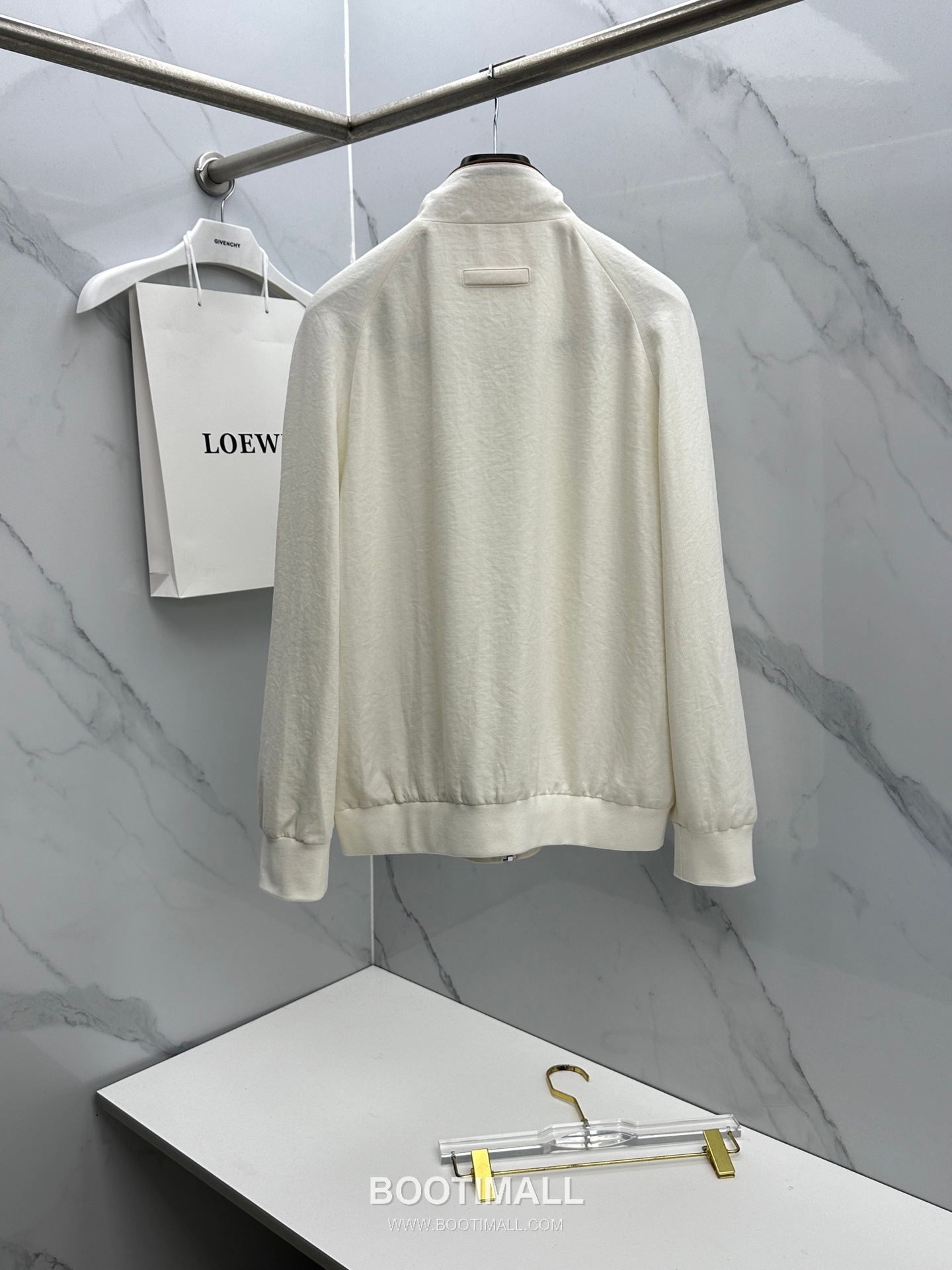 Zegna Cotton Linen Stand Collar Jacket Navy 제냐 코튼 리넨 스탠드 칼라 자켓 네이비 2