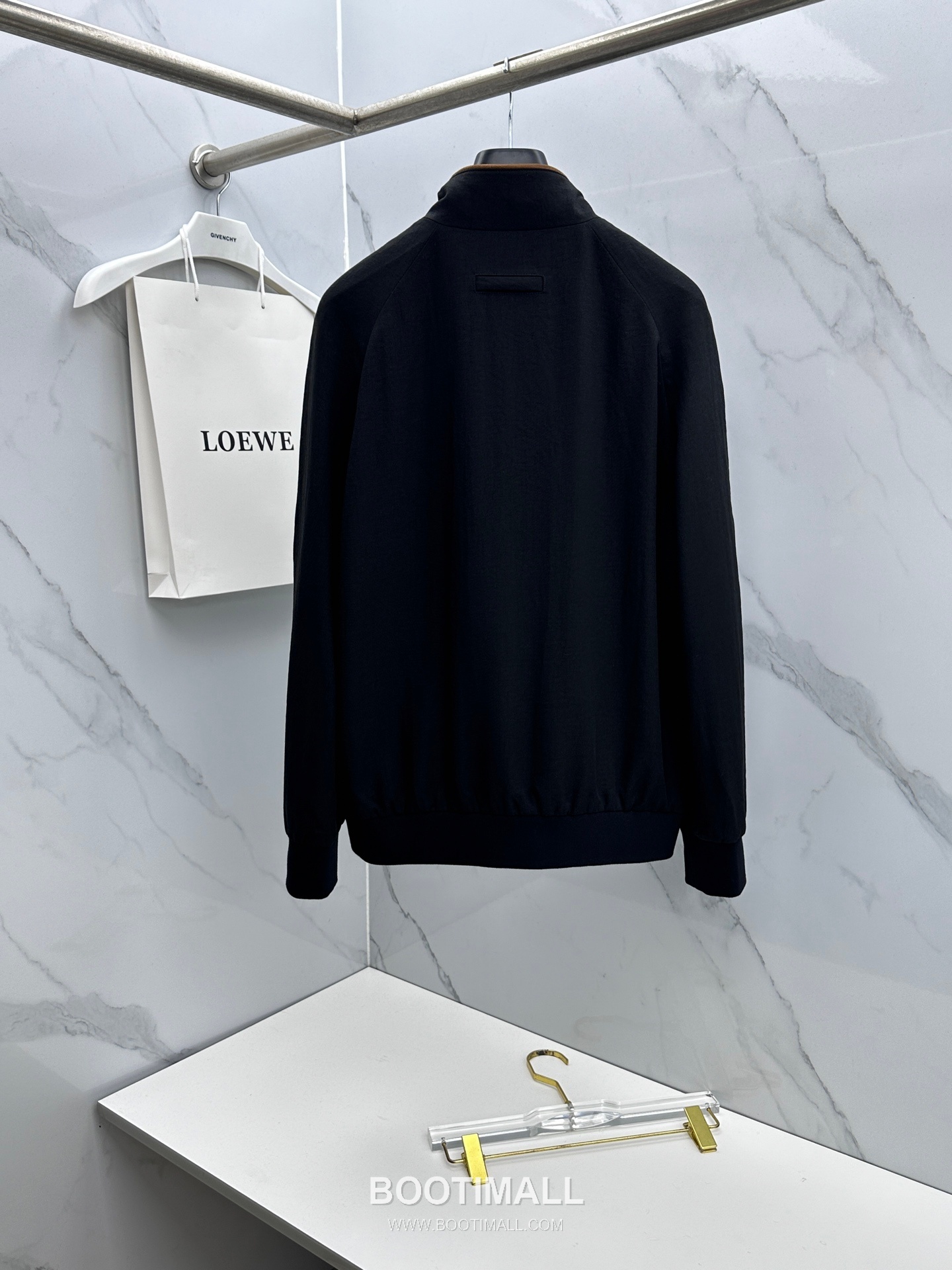 Zegna Cotton Linen Stand Collar Jacket Navy 제냐 코튼 리넨 스탠드 칼라 자켓 네이비 2