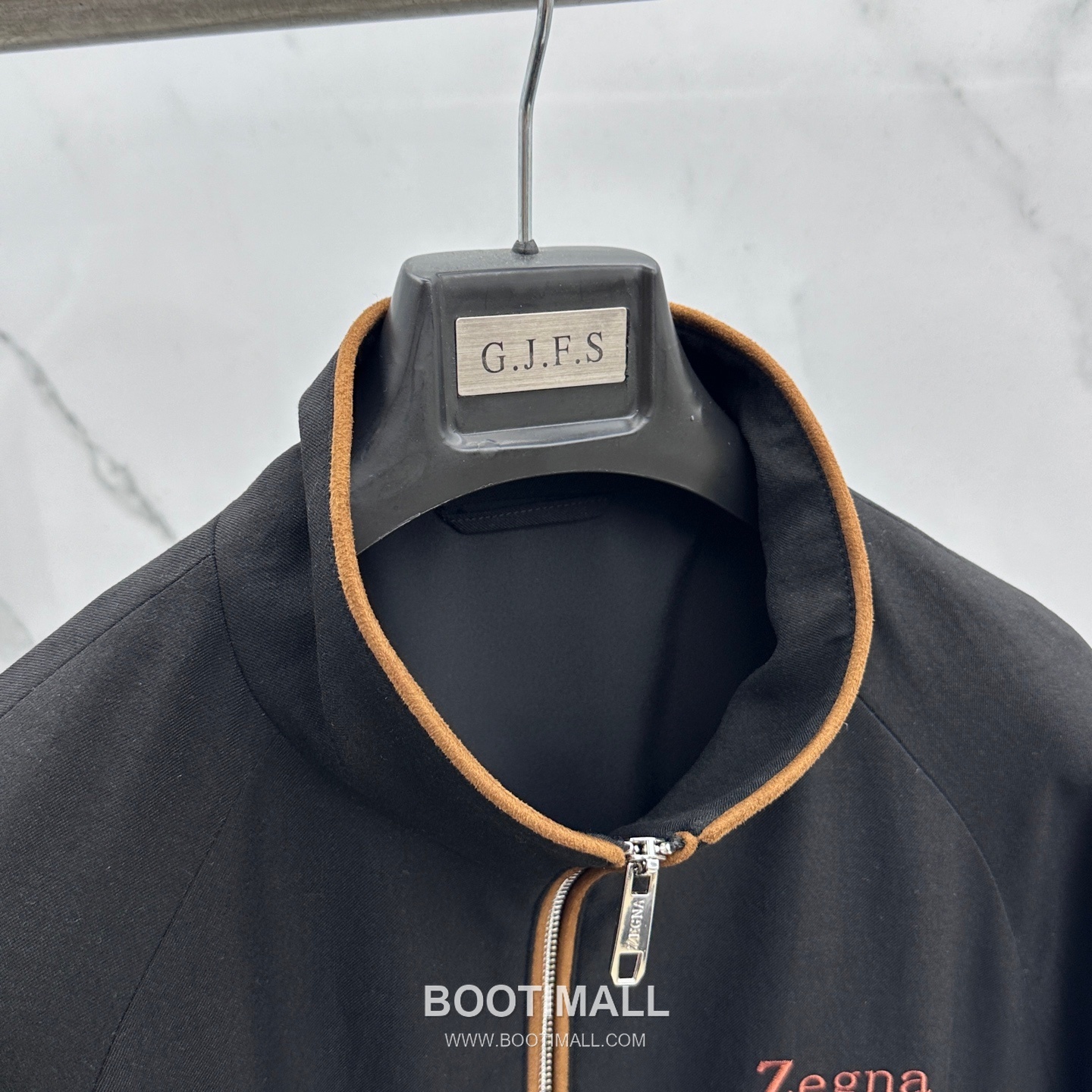 Zegna Cotton Linen Stand Collar Jacket Navy 제냐 코튼 리넨 스탠드 칼라 자켓 네이비 4