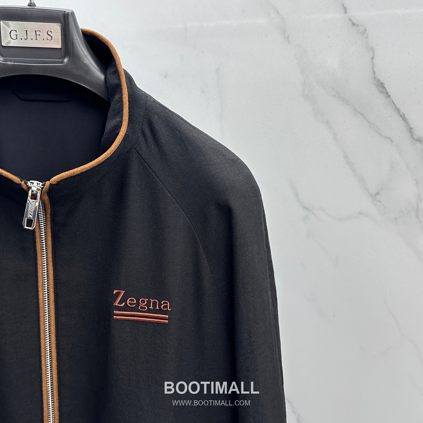 Zegna Cotton Linen Stand Collar Jacket Navy 제냐 코튼 리넨 스탠드 칼라 자켓 네이비 5