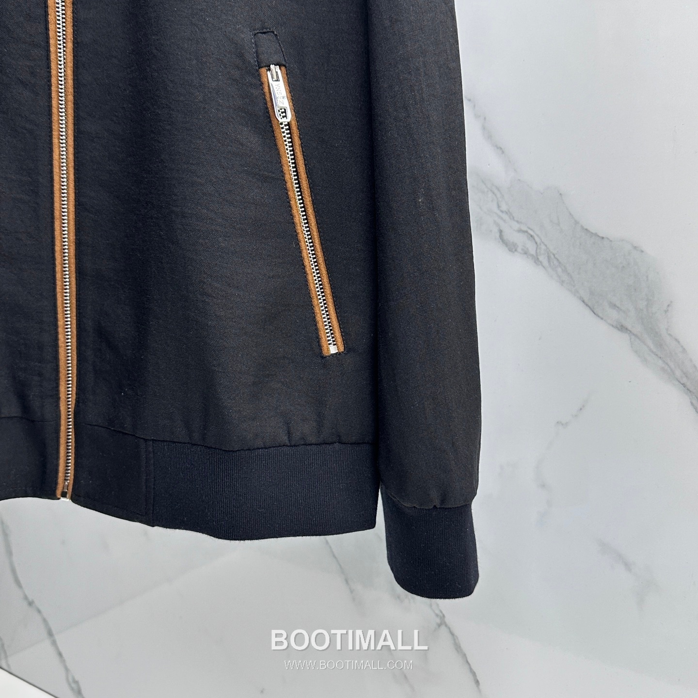 Zegna Cotton Linen Stand Collar Jacket Navy 제냐 코튼 리넨 스탠드 칼라 자켓 네이비 6