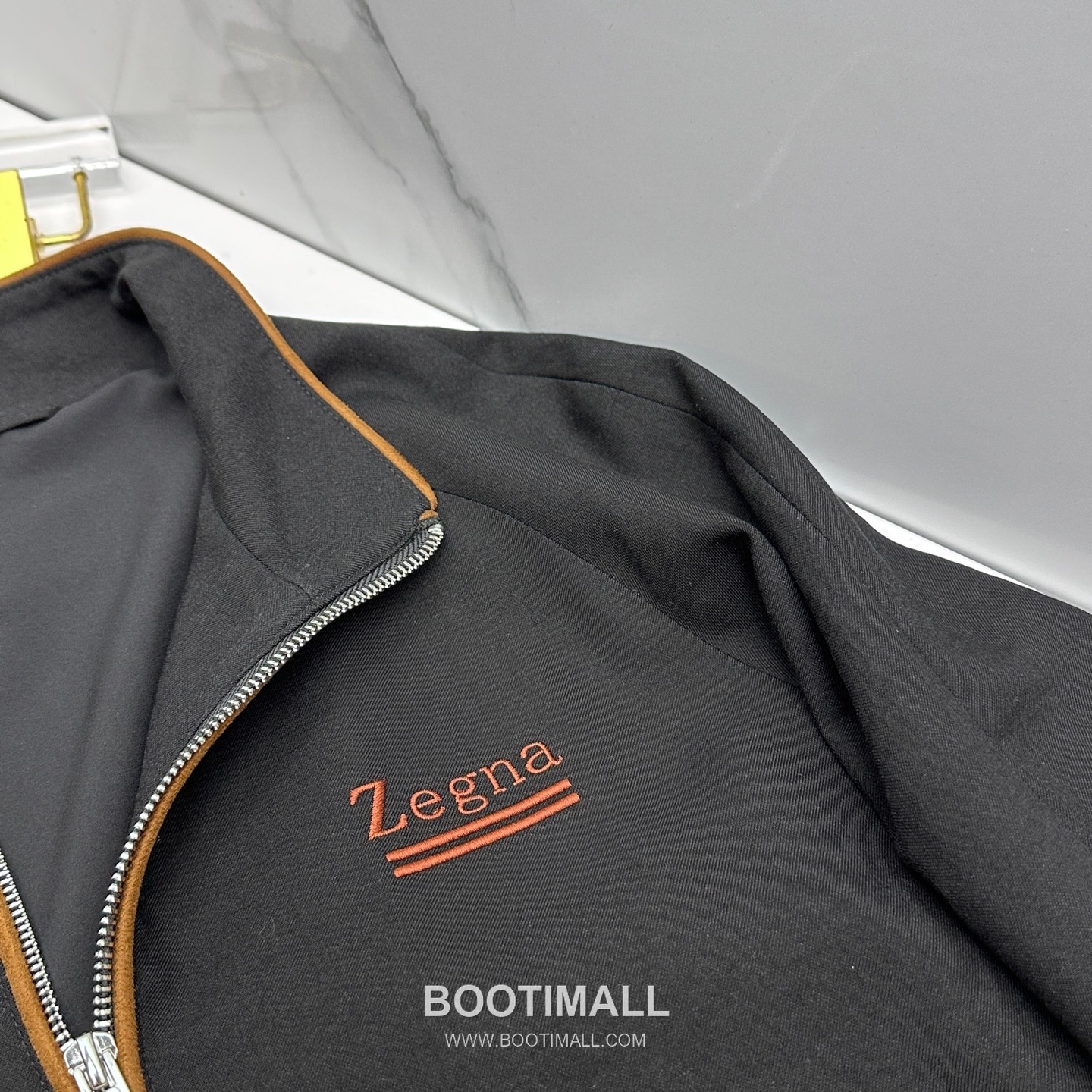 Zegna Cotton Linen Stand Collar Jacket Navy 제냐 코튼 리넨 스탠드 칼라 자켓 네이비 8